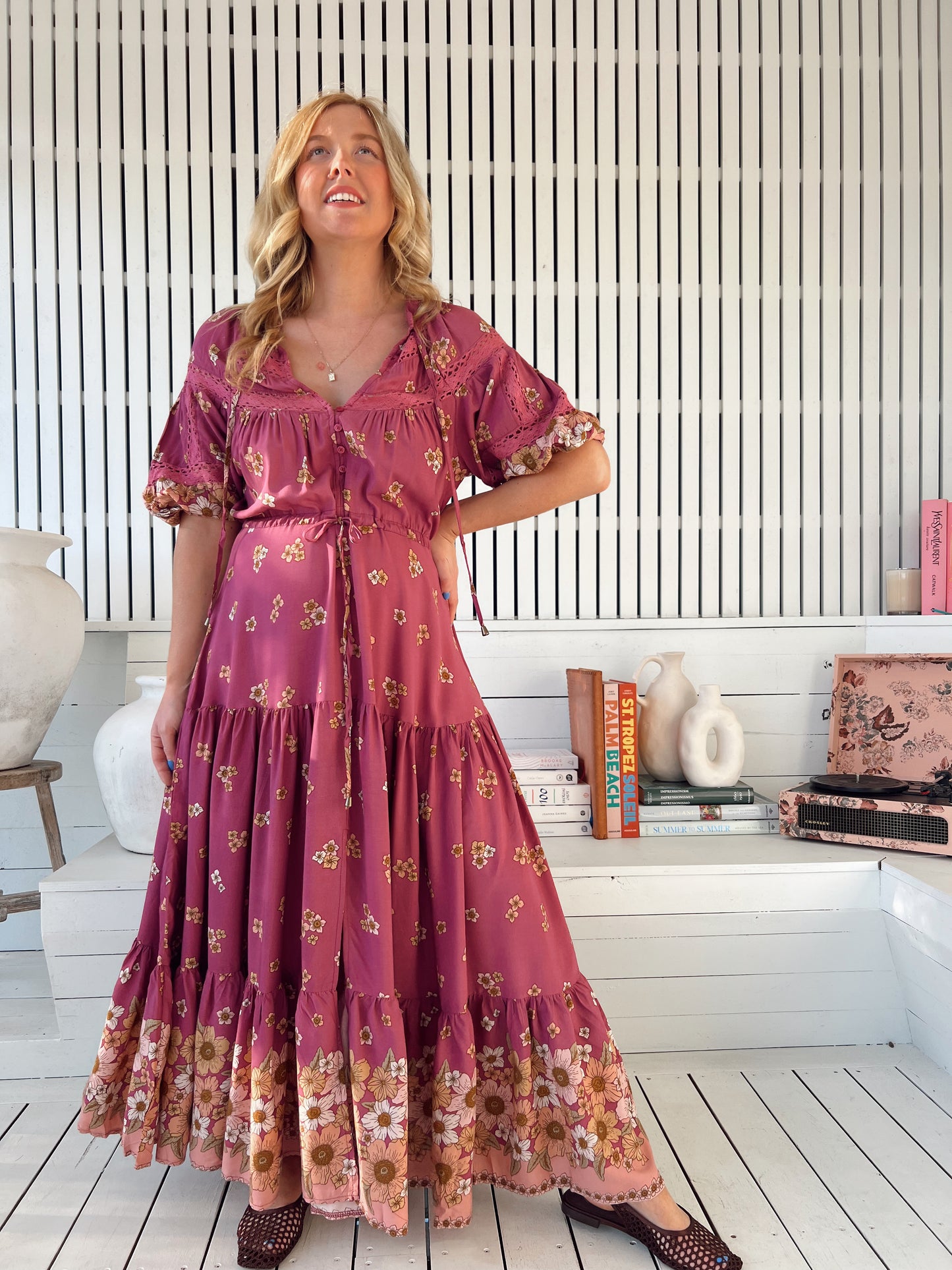 Elsa Maxi Dress - Bee Orchid