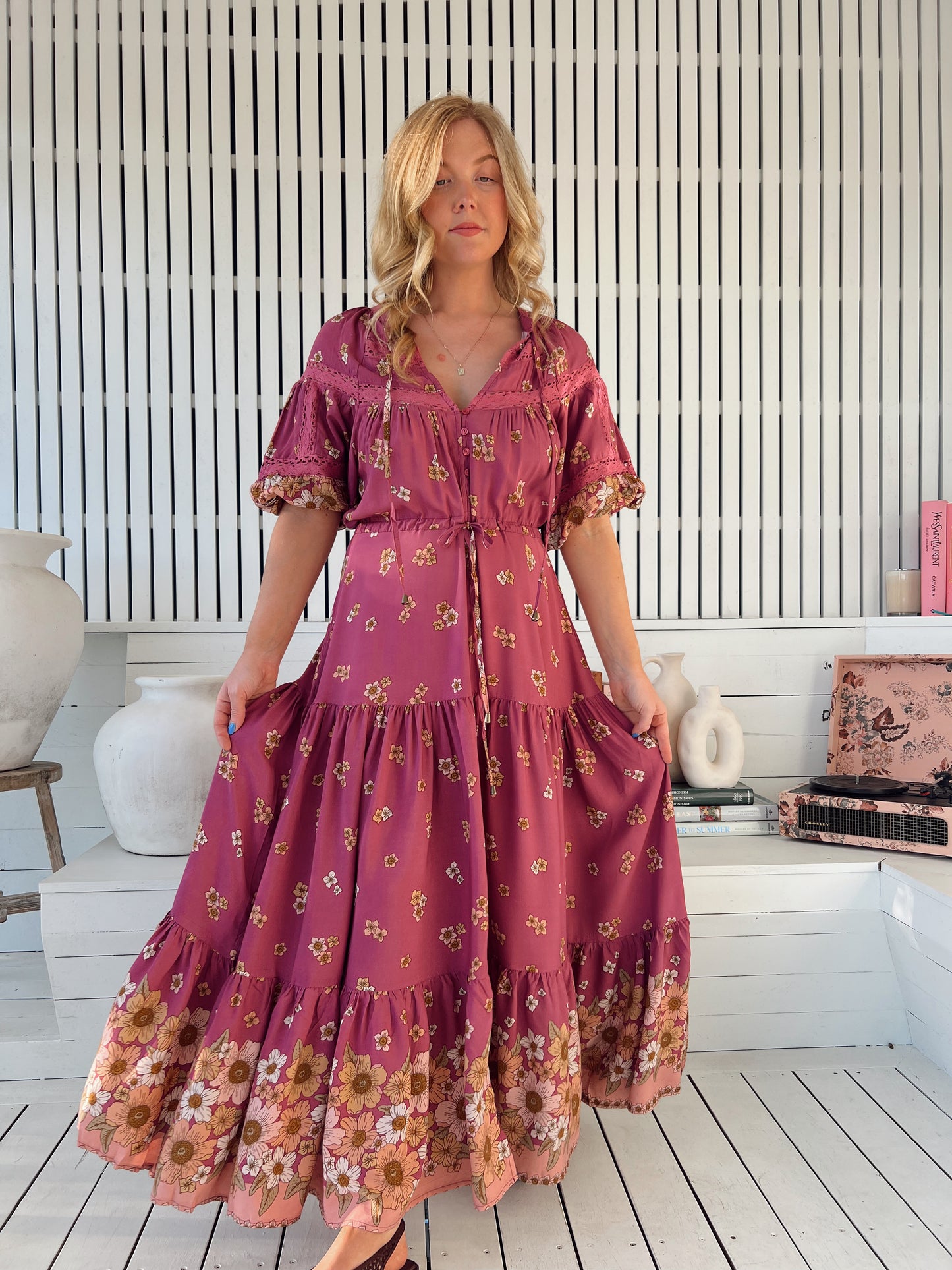 Elsa Maxi Dress - Bee Orchid