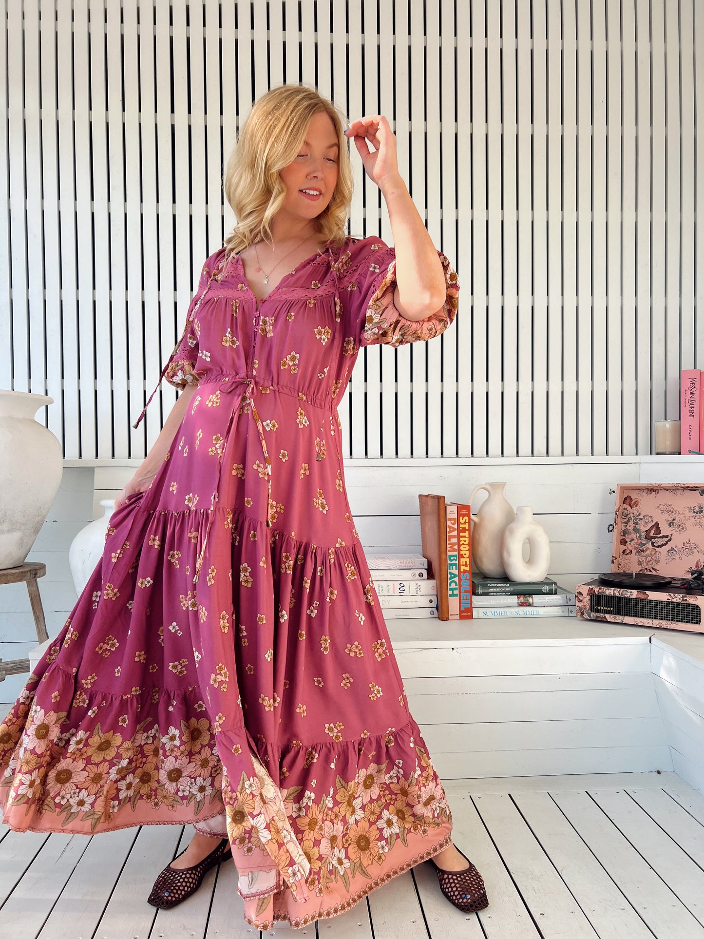Elsa Maxi Dress - Bee Orchid