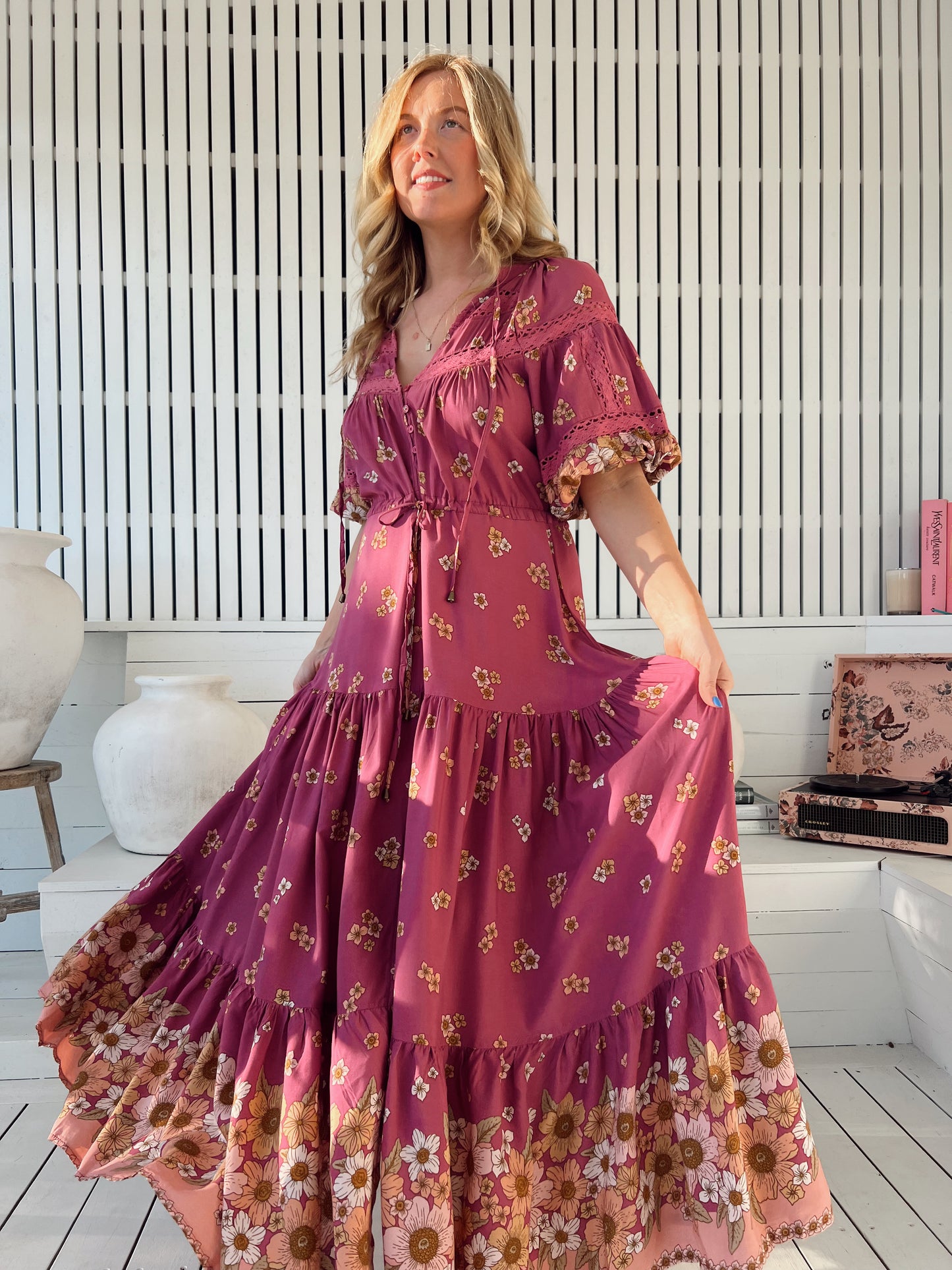 Elsa Maxi Dress - Bee Orchid