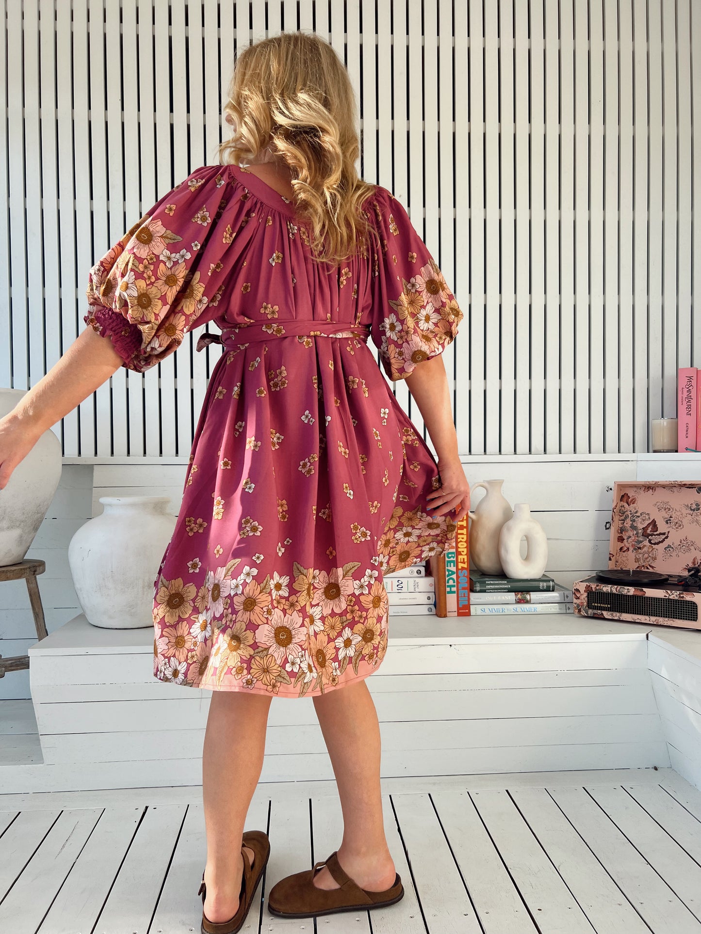Evelyn Mini Dress - Bee Orchid
