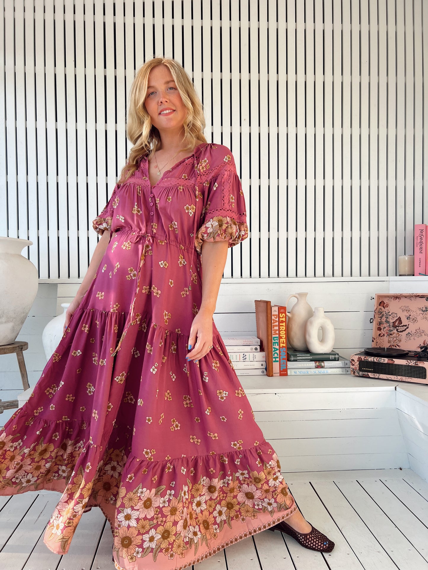 Elsa Maxi Dress - Bee Orchid