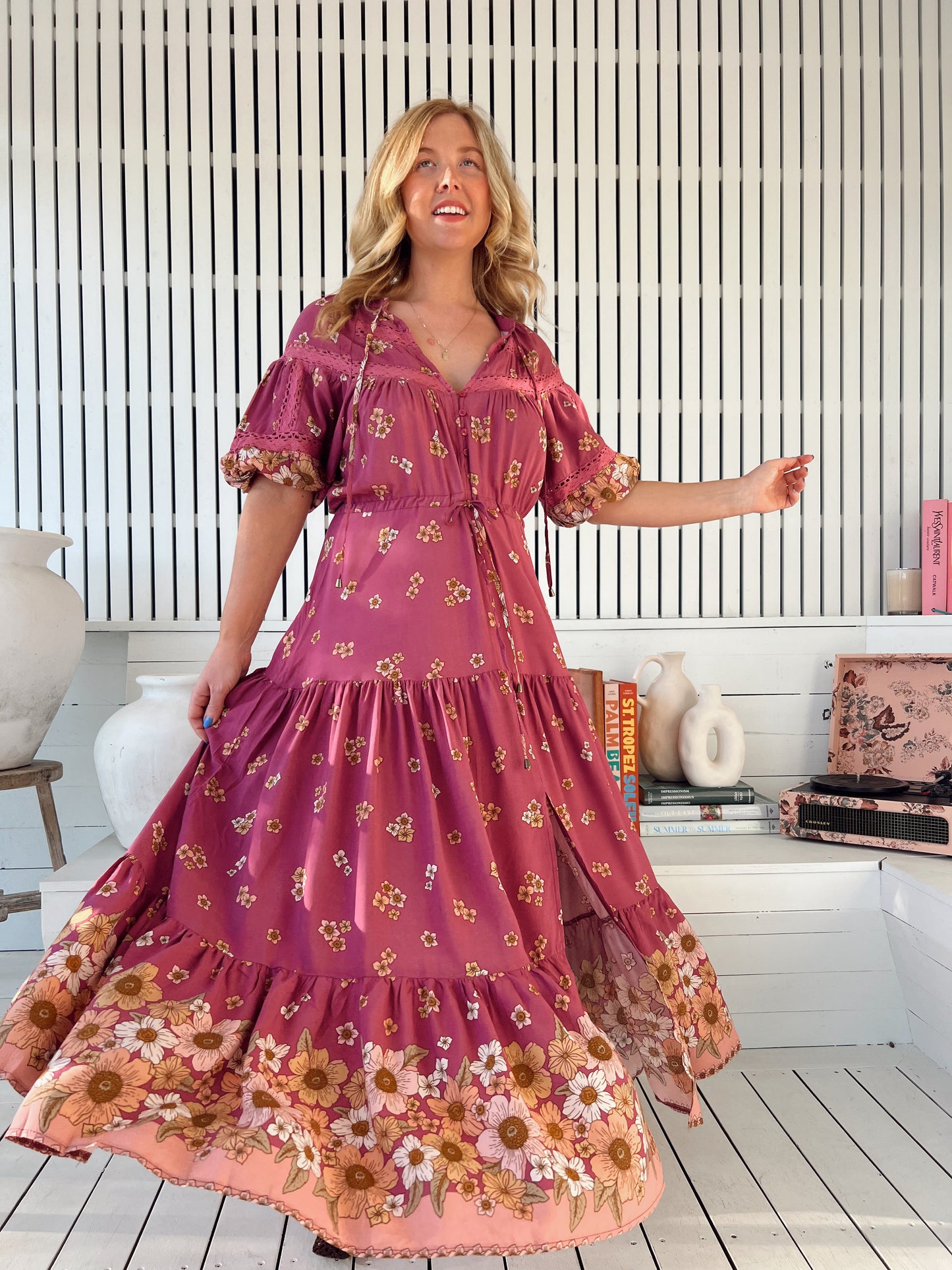 Elsa Maxi Dress - Bee Orchid