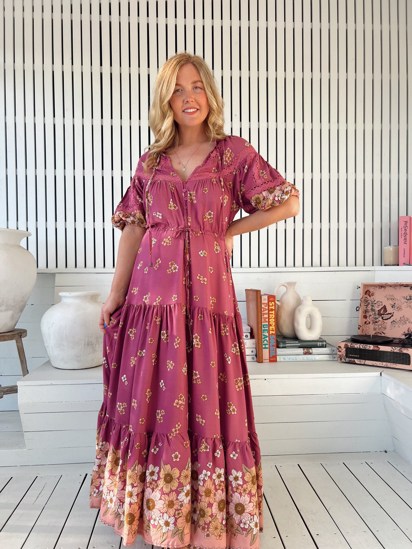 Elsa Maxi Dress - Bee Orchid