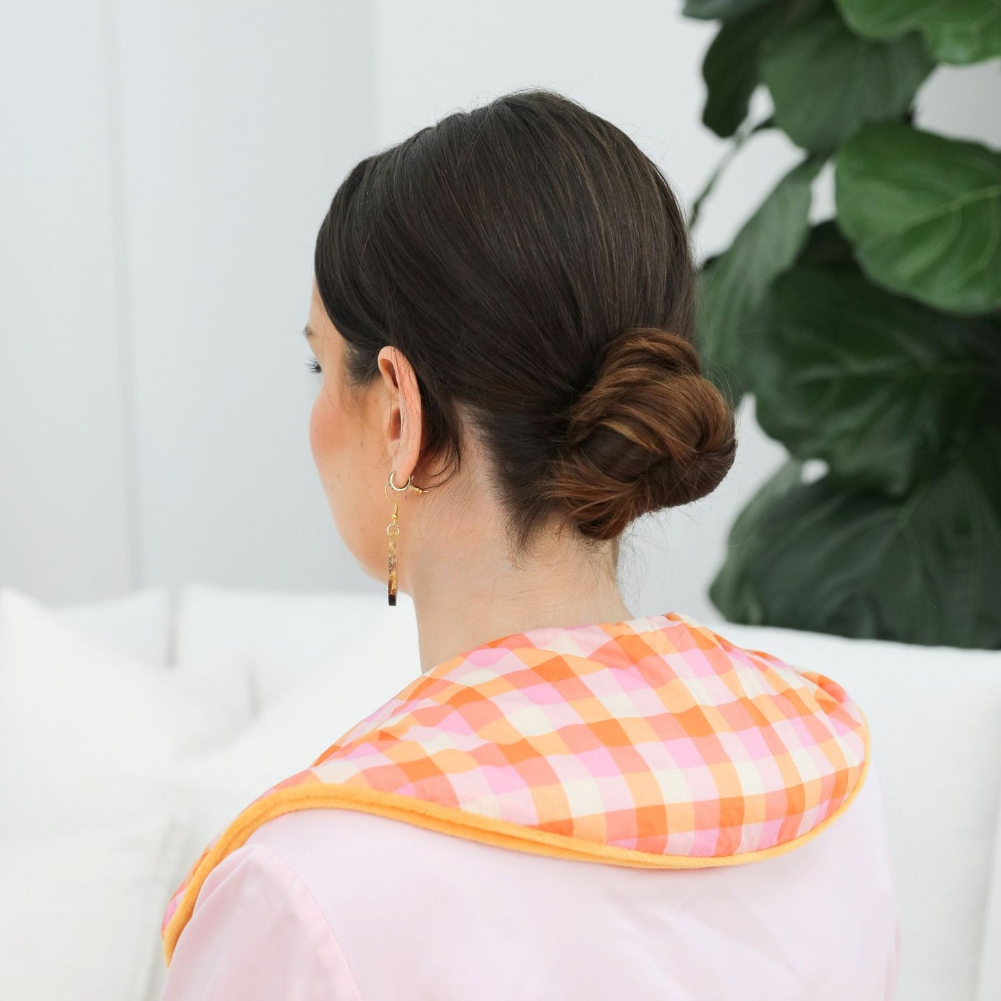 Wellness Neck Heat Pillow - Gingham/Check