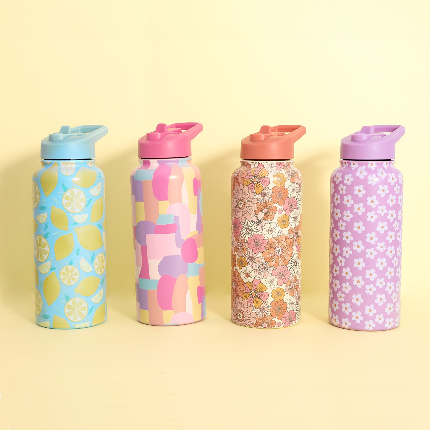 Sip By Splosh Water Bottle - Retro Floral