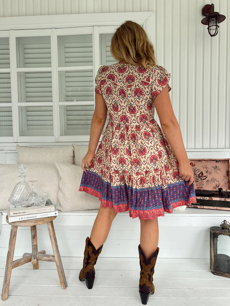 Tracey Mini Dress - Bohemia Print