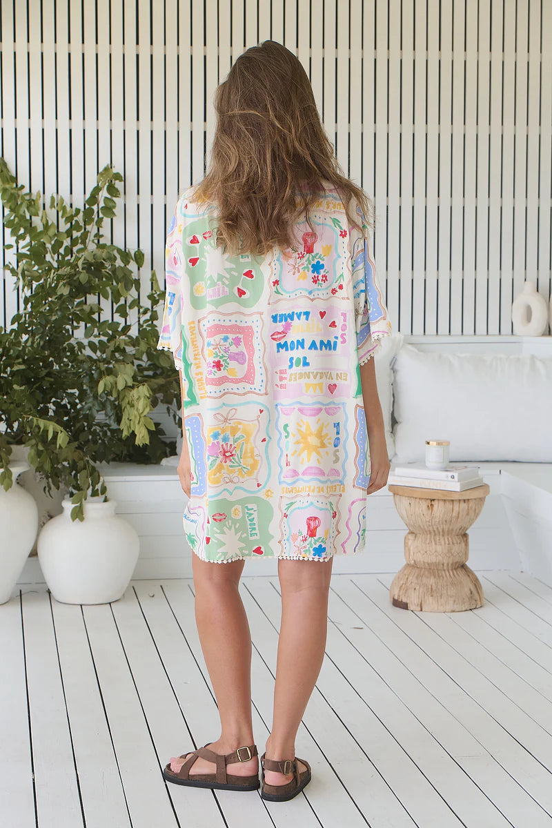 Dustin Shirt Dress - La Mer Print