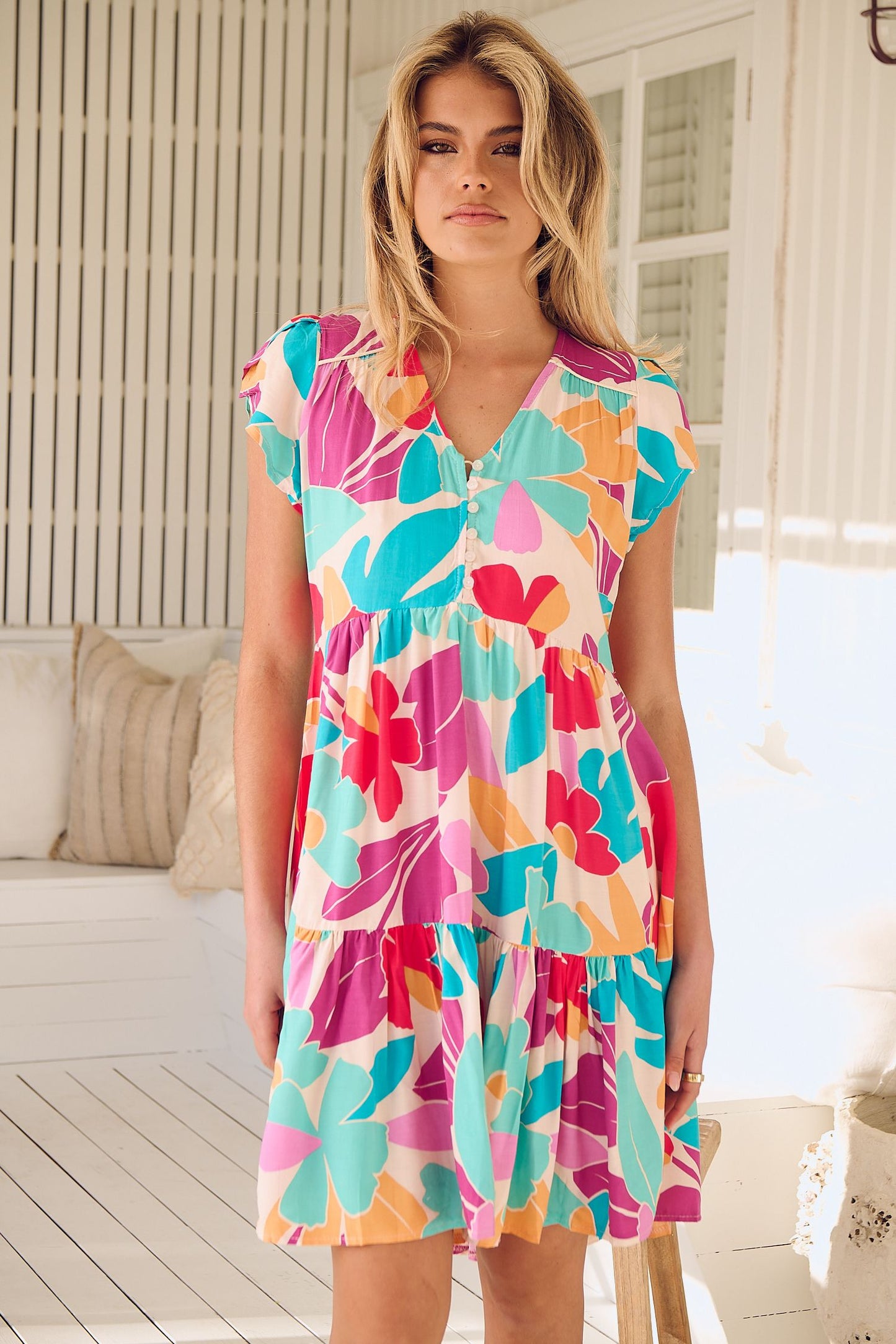 Tracey Mini Dress - Ohana Print
