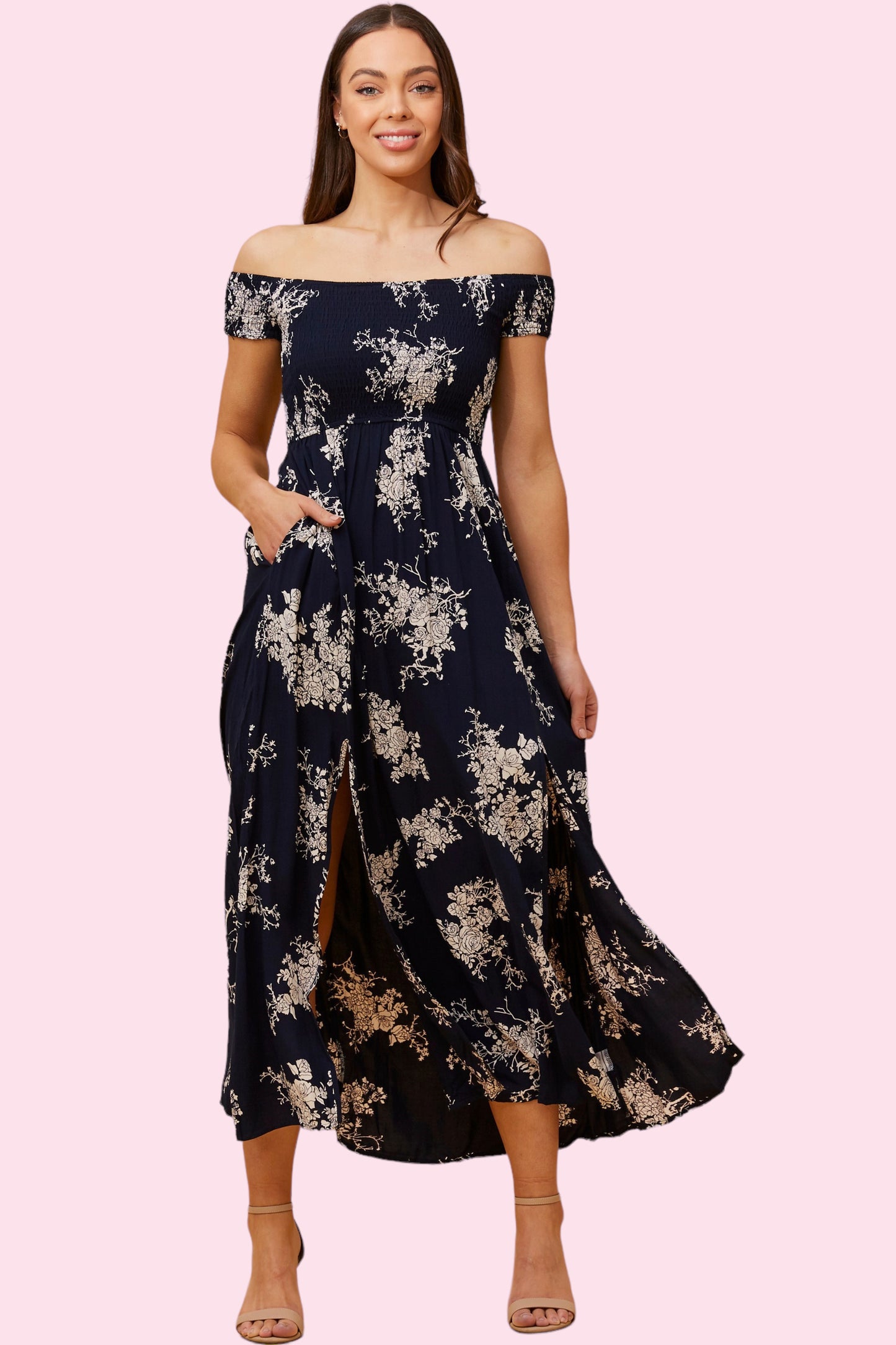 Amelia Dress - Navy