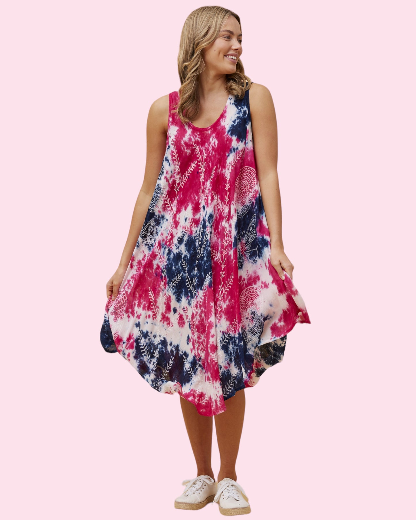 Mila Tie Dye Umbrella Dress