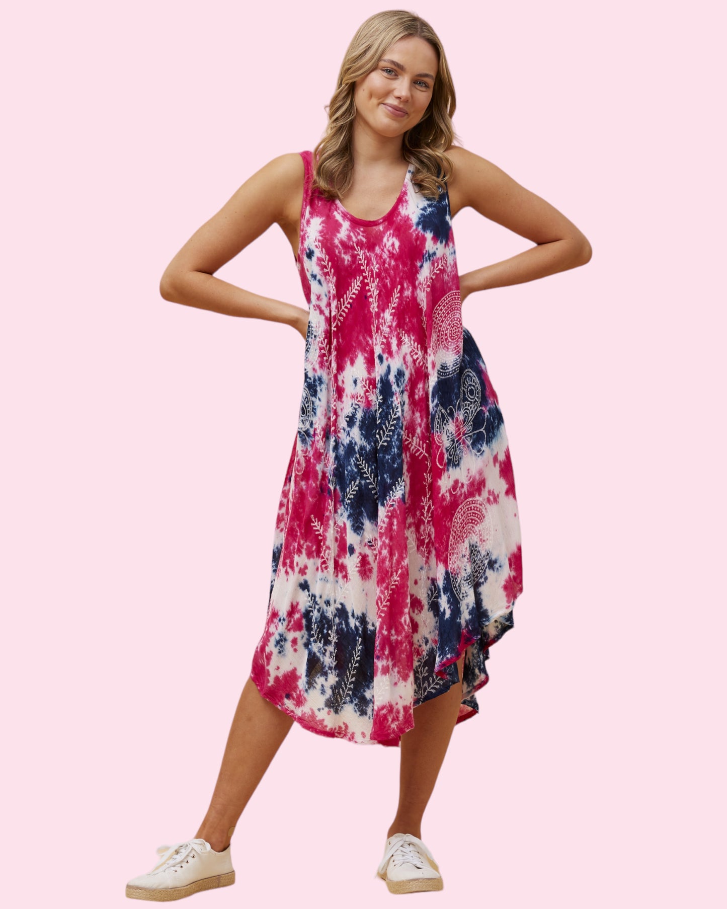 Mila Tie Dye Umbrella Dress