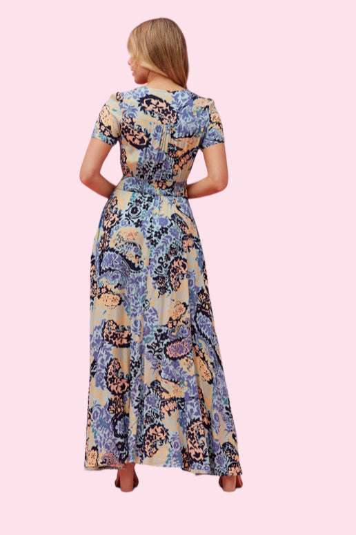 Anna Maxi Dress - Blue Print