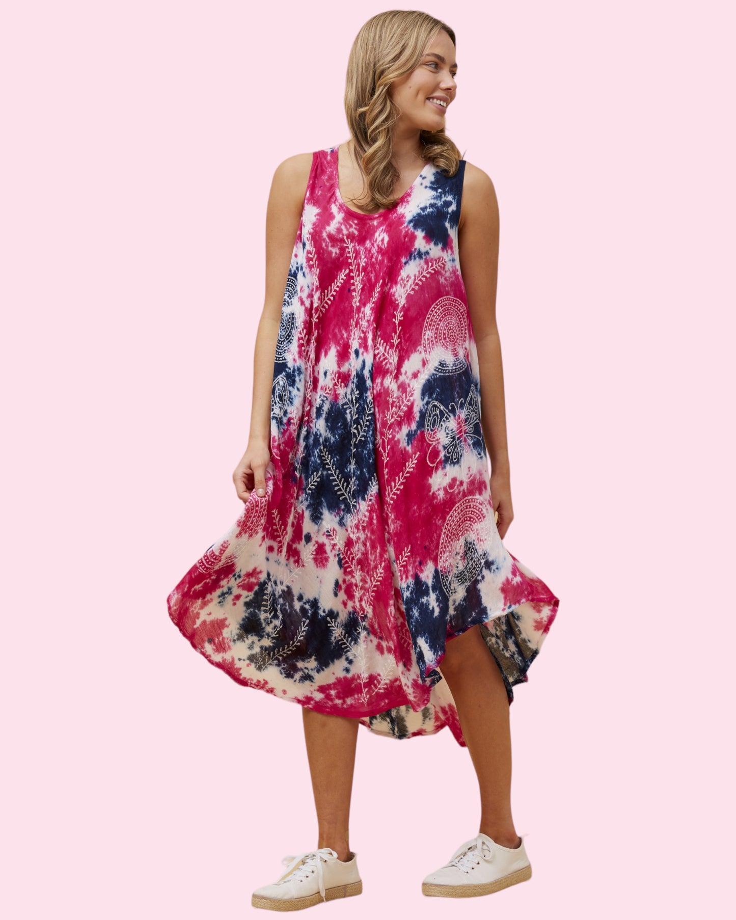 Mila Tie Dye Umbrella Dress