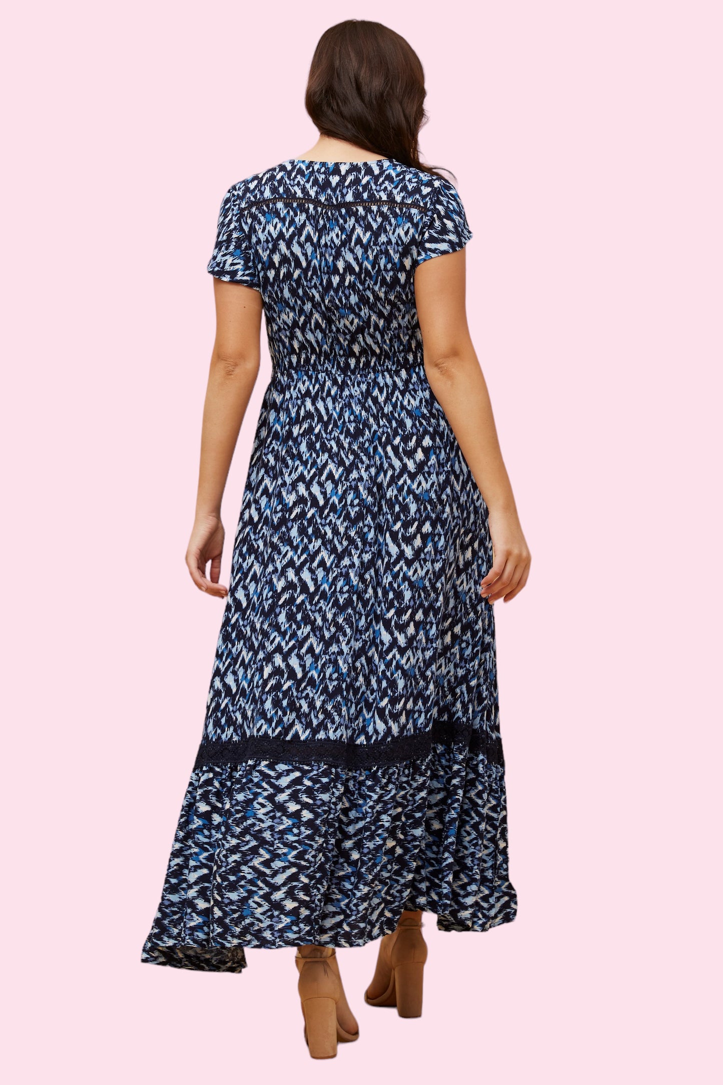 Cleo Maxi - Navy Print
