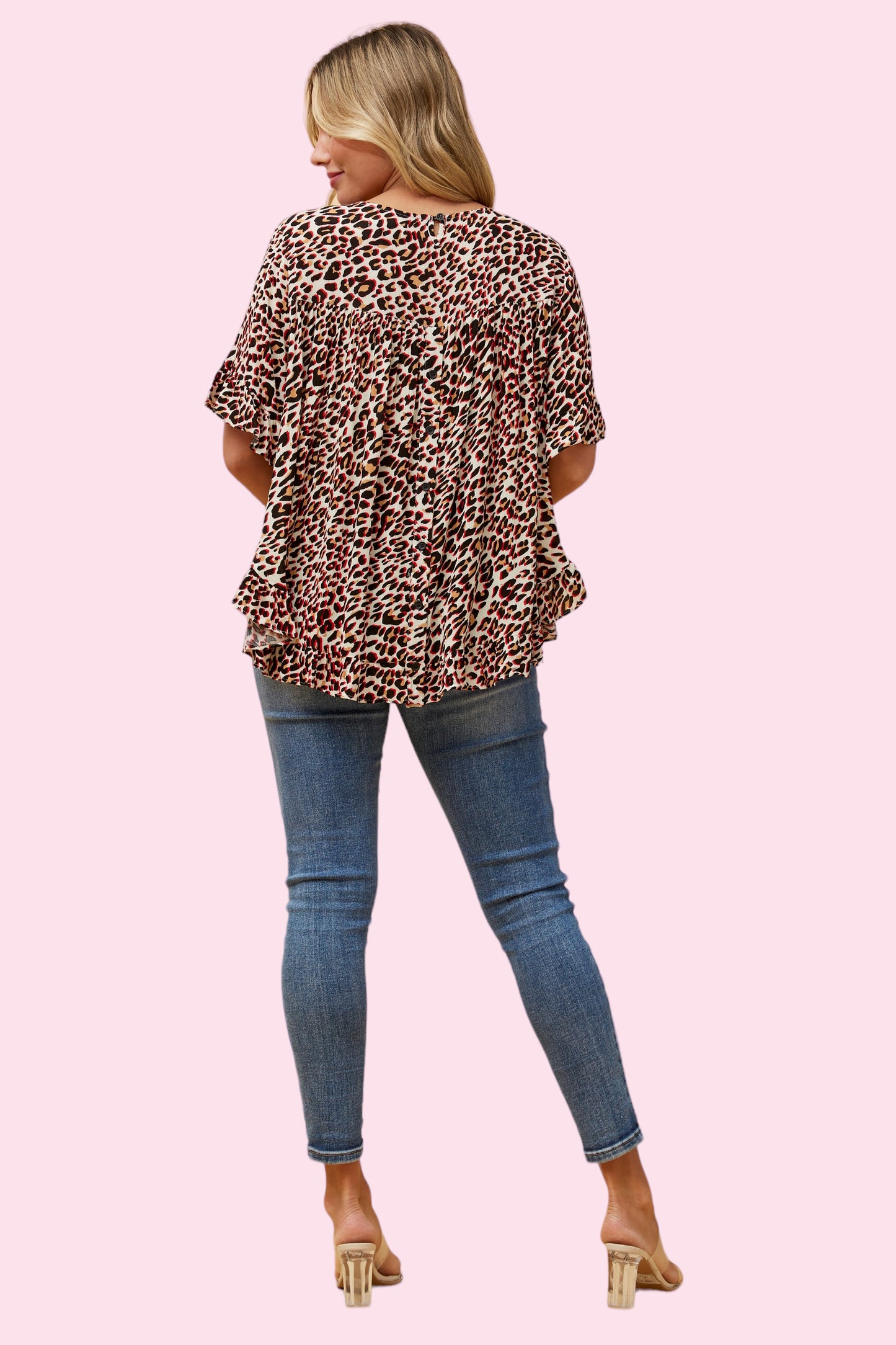 Tania Frill Top - Red