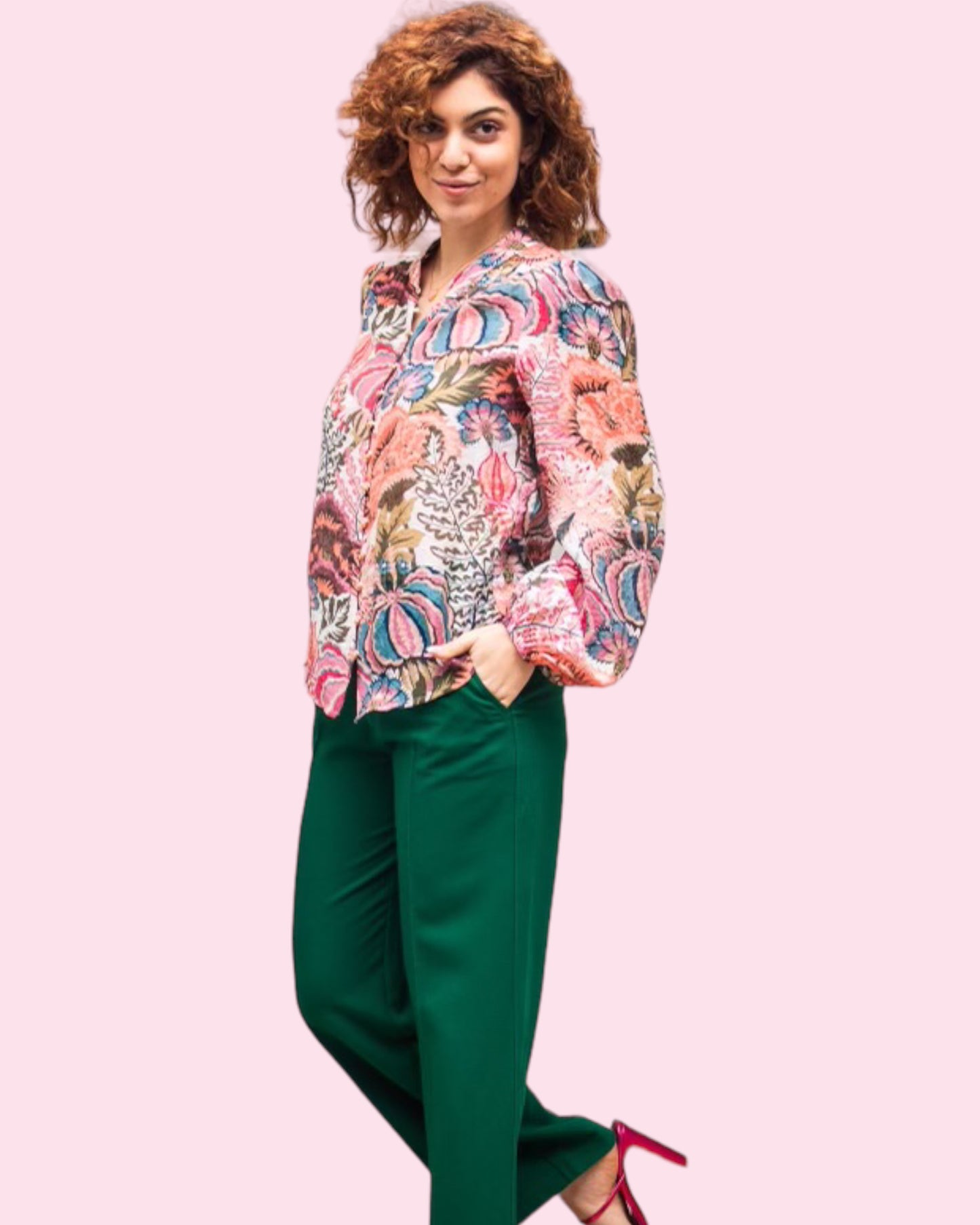 Makena Floral Top