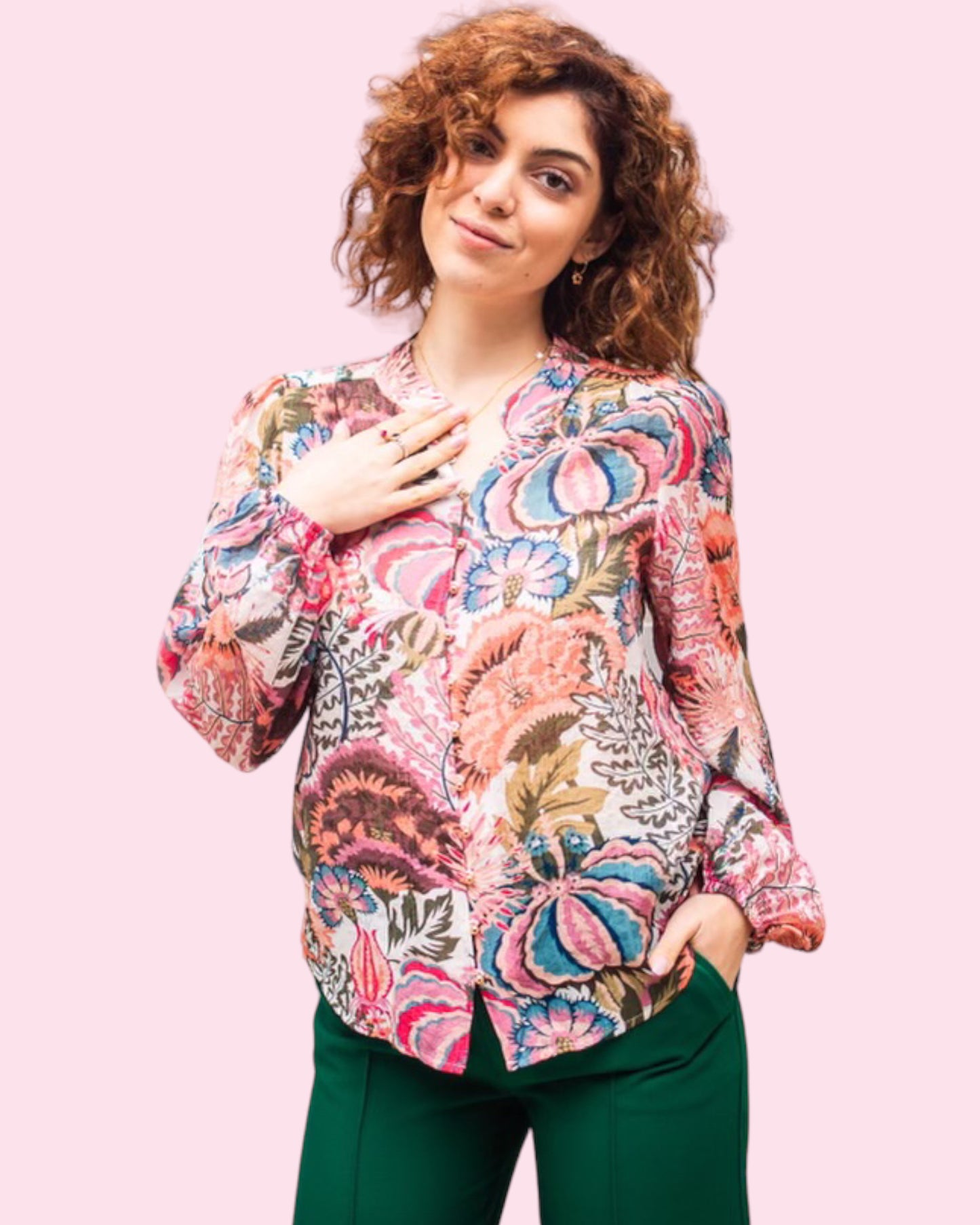 Makena Floral Top