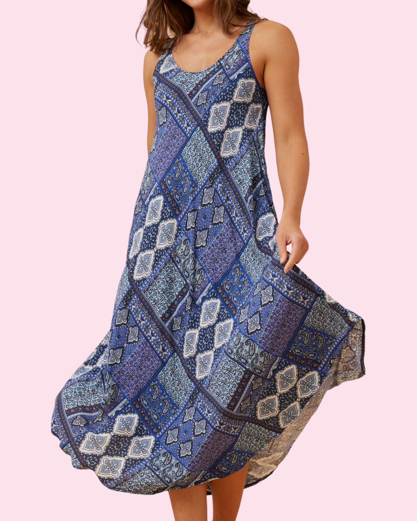 Maya Umbrella Dress - NAVY