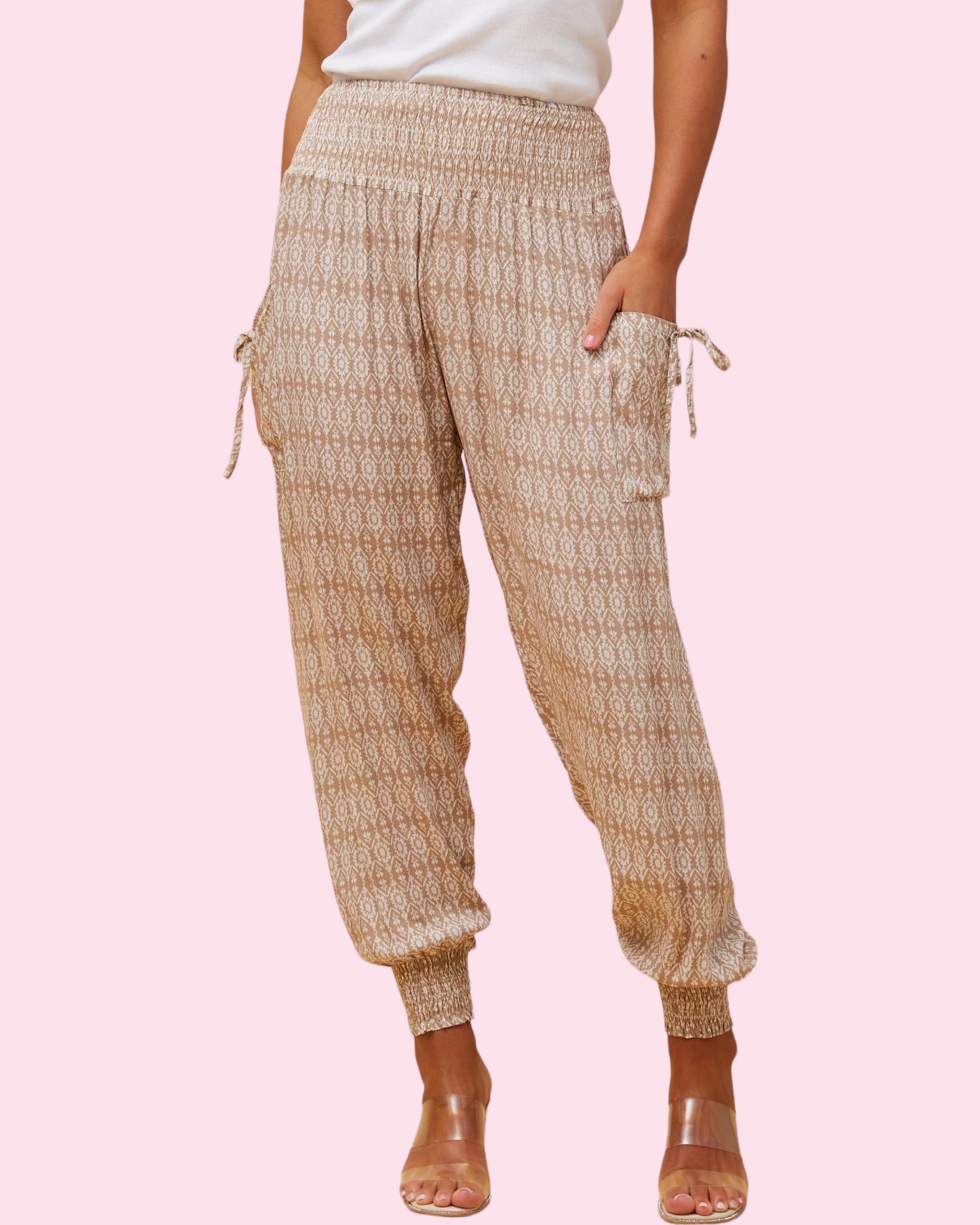 Harem Pant BEIGE PRINT