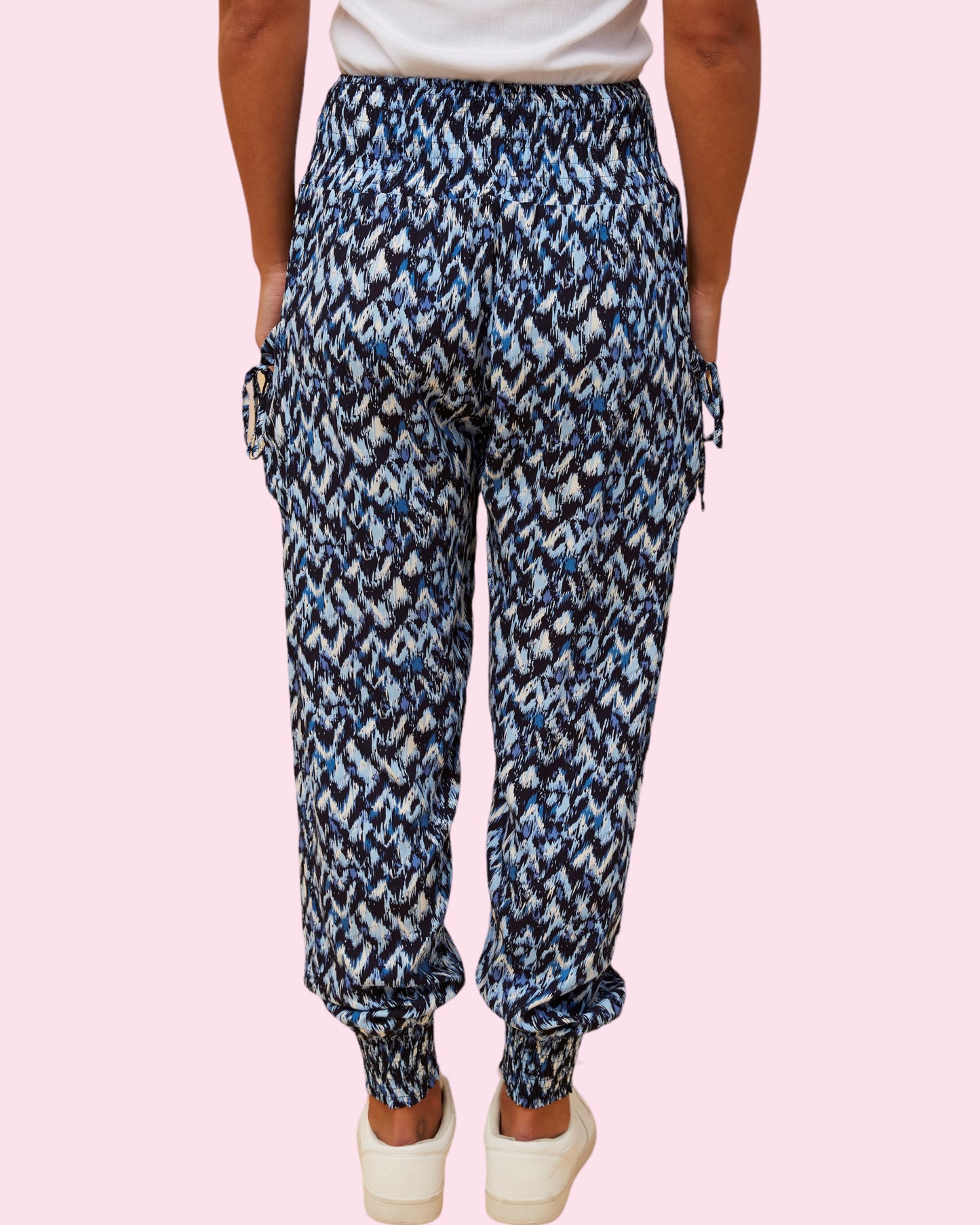 Harem Pant ABSTRACT BLUE PRINT