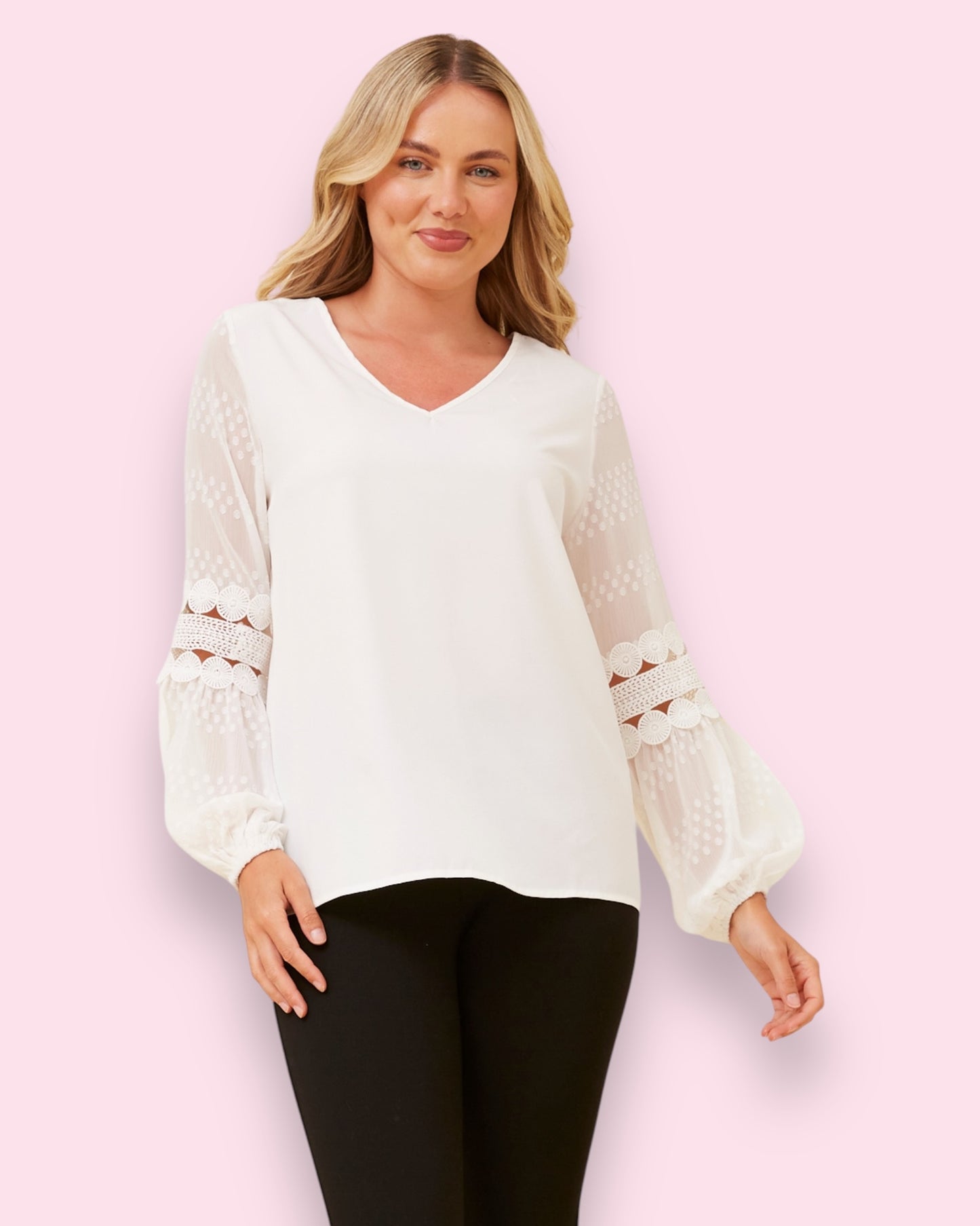 Faith Lantern Sleeve Top