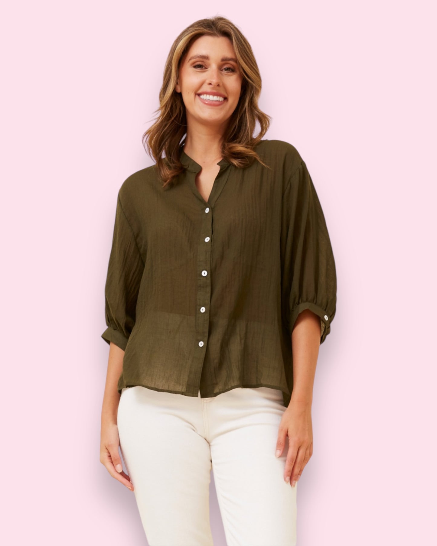 Mia Shirt - Khaki