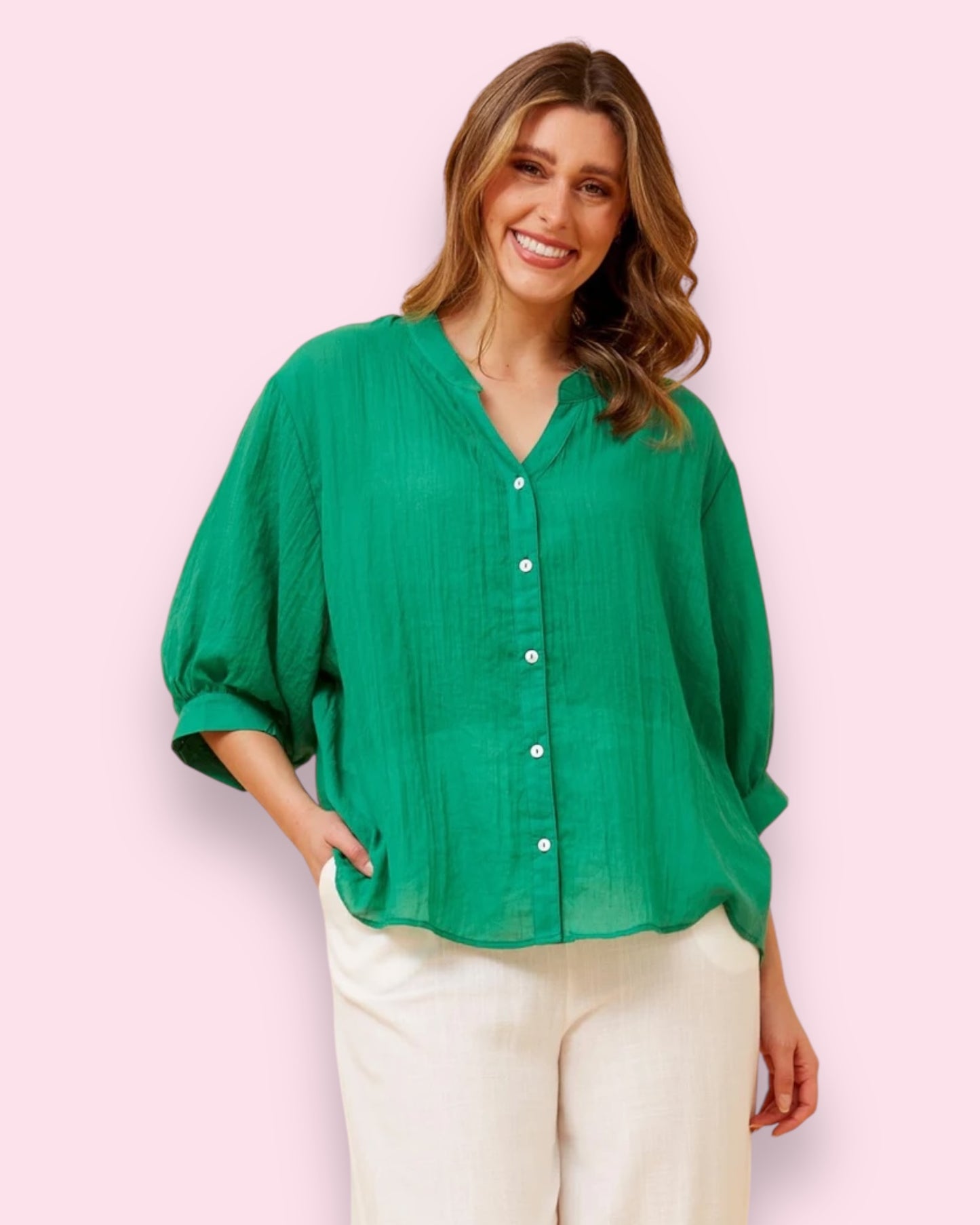 Mia Shirt - Jade