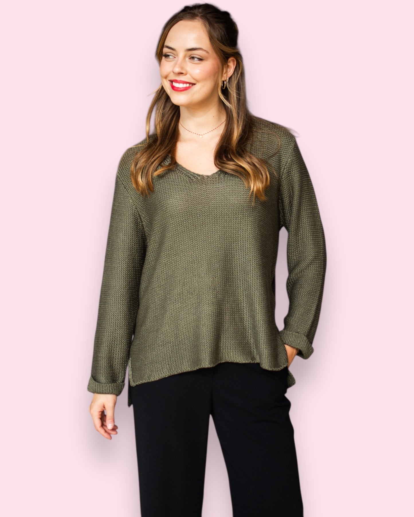 Maddie Knit - Khaki