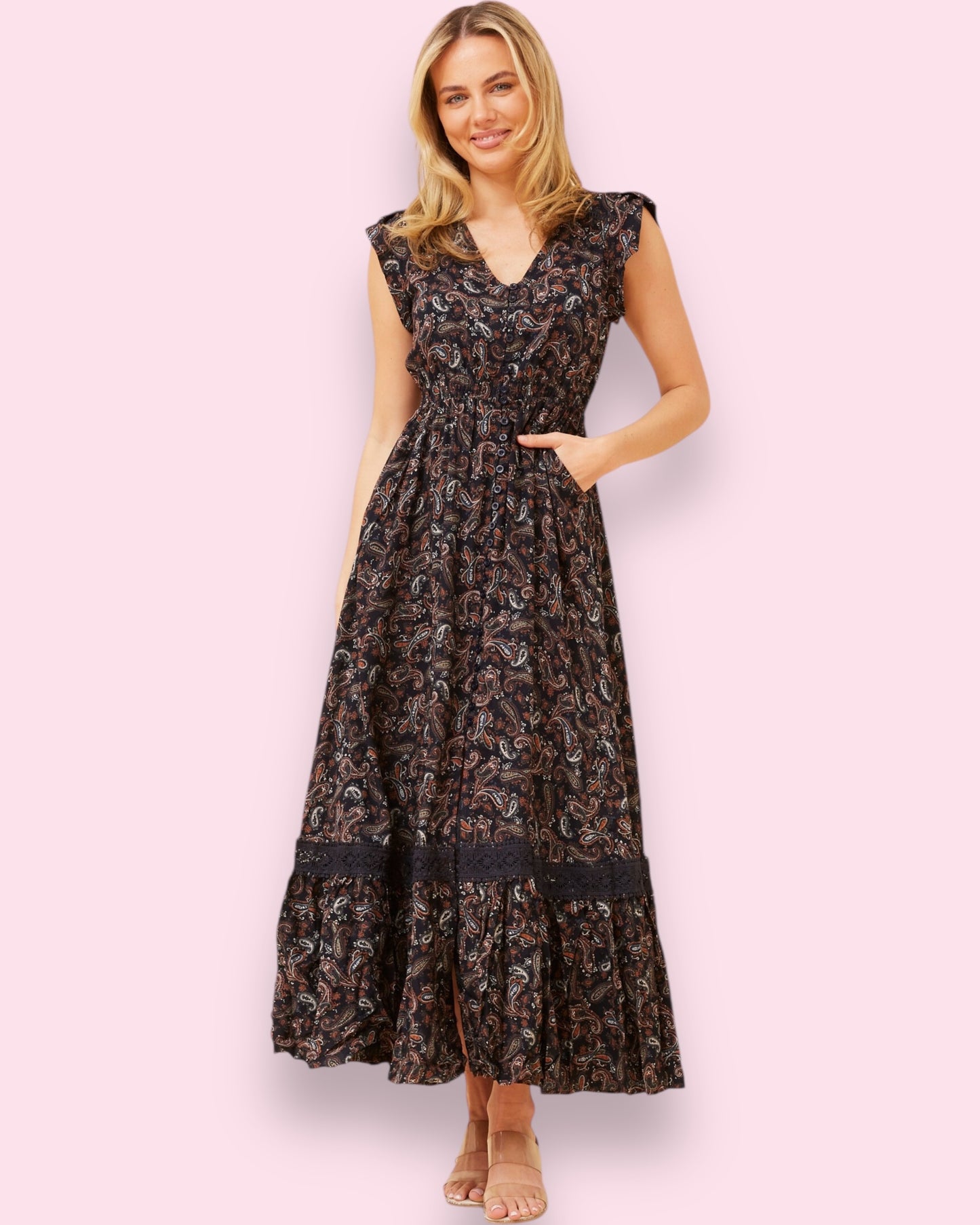 Cleo Maxi - Paisley Print