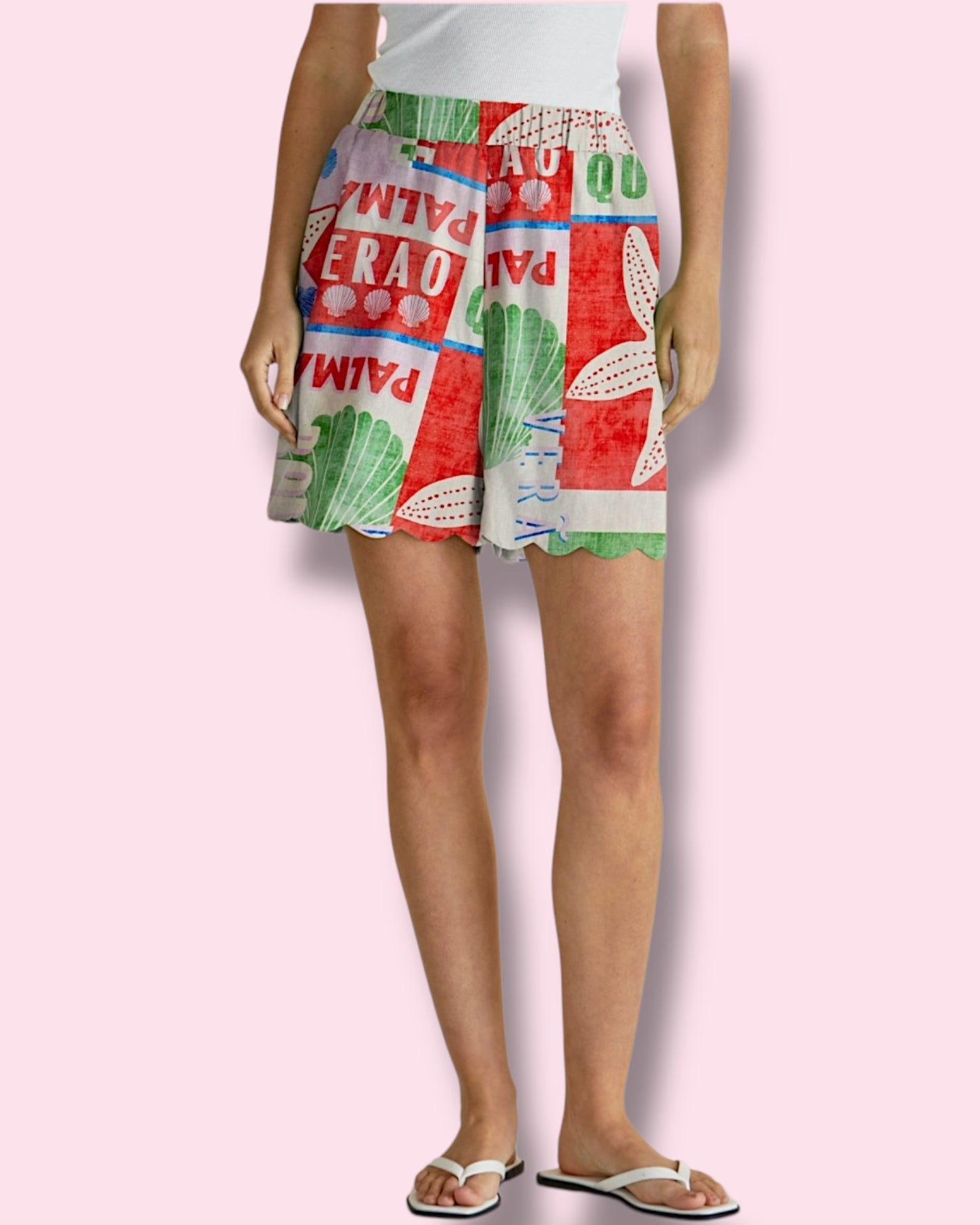 Seraphina Shorts - Seashell Print