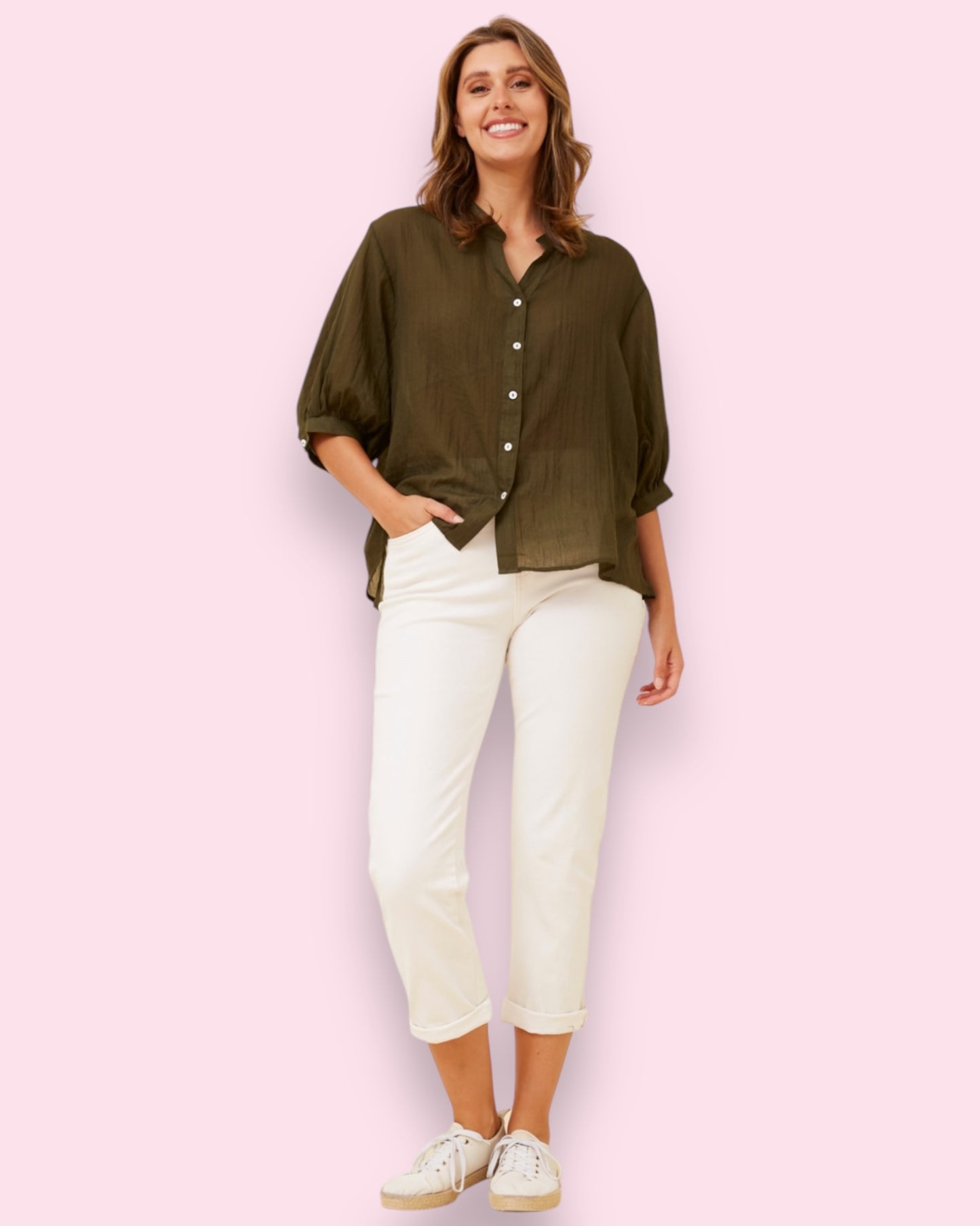Mia Shirt - Khaki