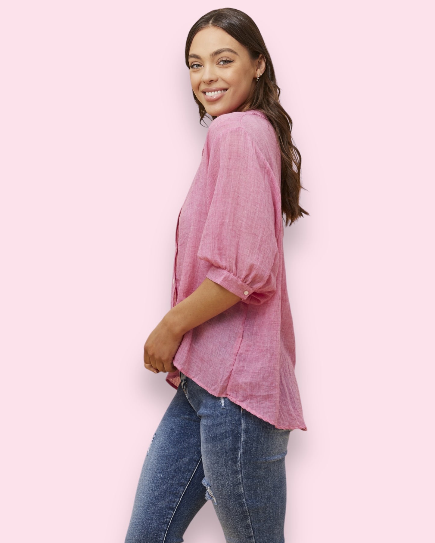 Mia Shirt - Fuchsia