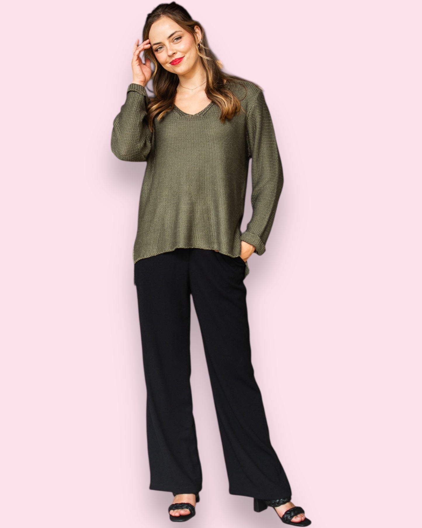 Maddie Knit - Khaki