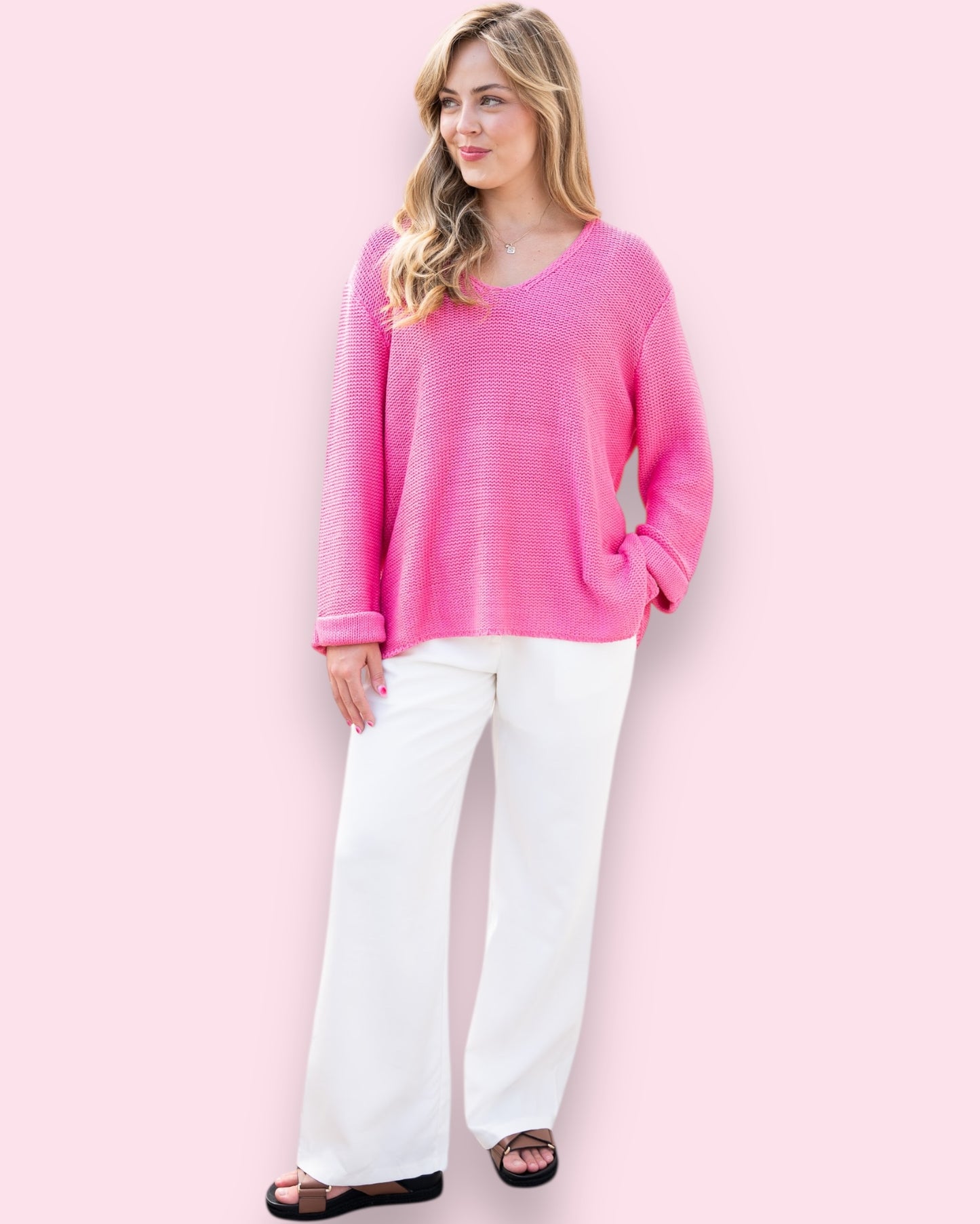 Maddie Knit - Berry Pink