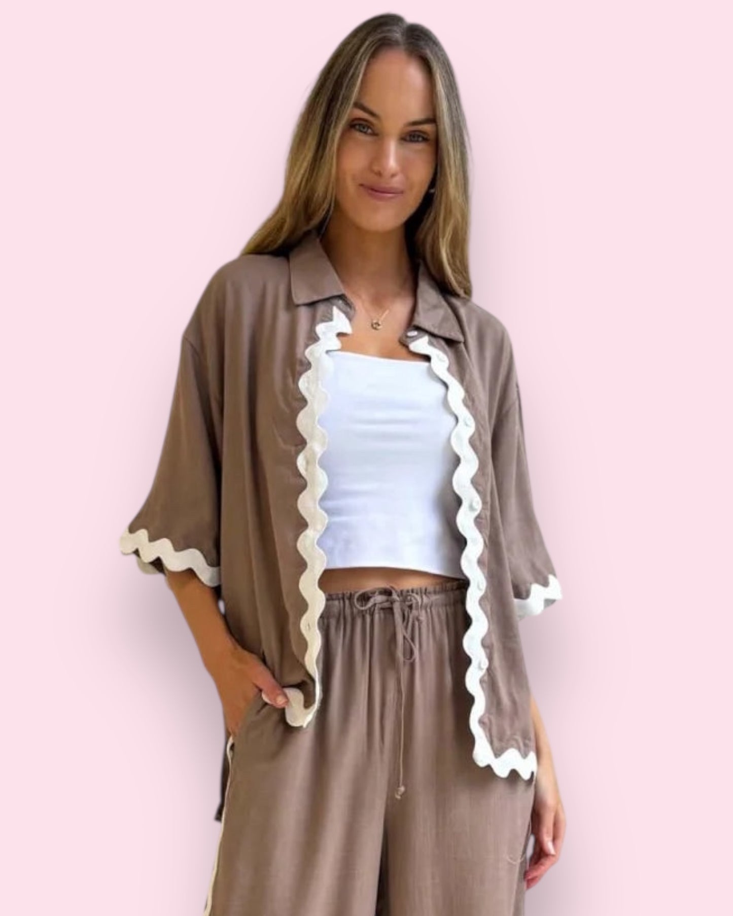 Tenea Button Up Top