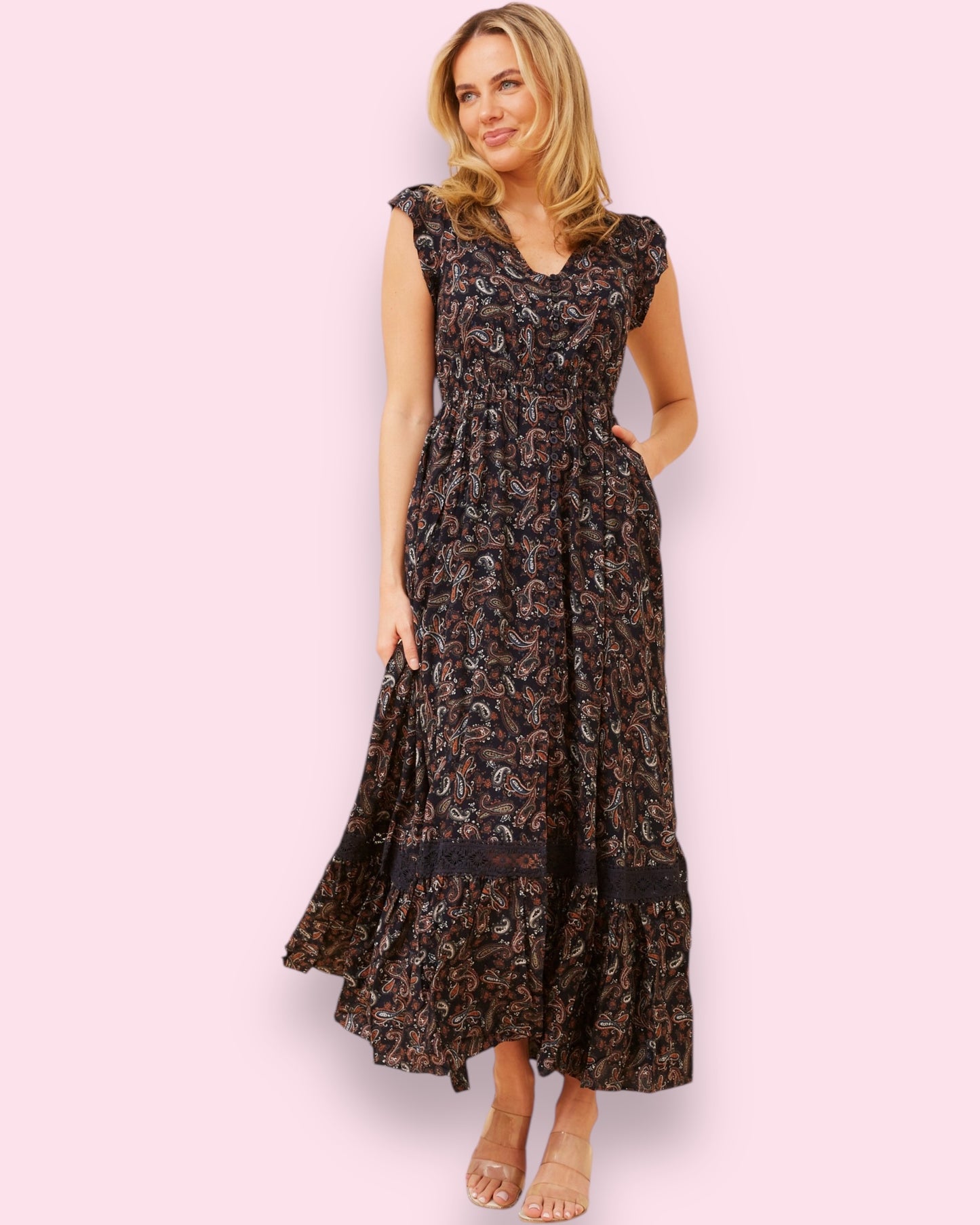 Cleo Maxi - Paisley Print