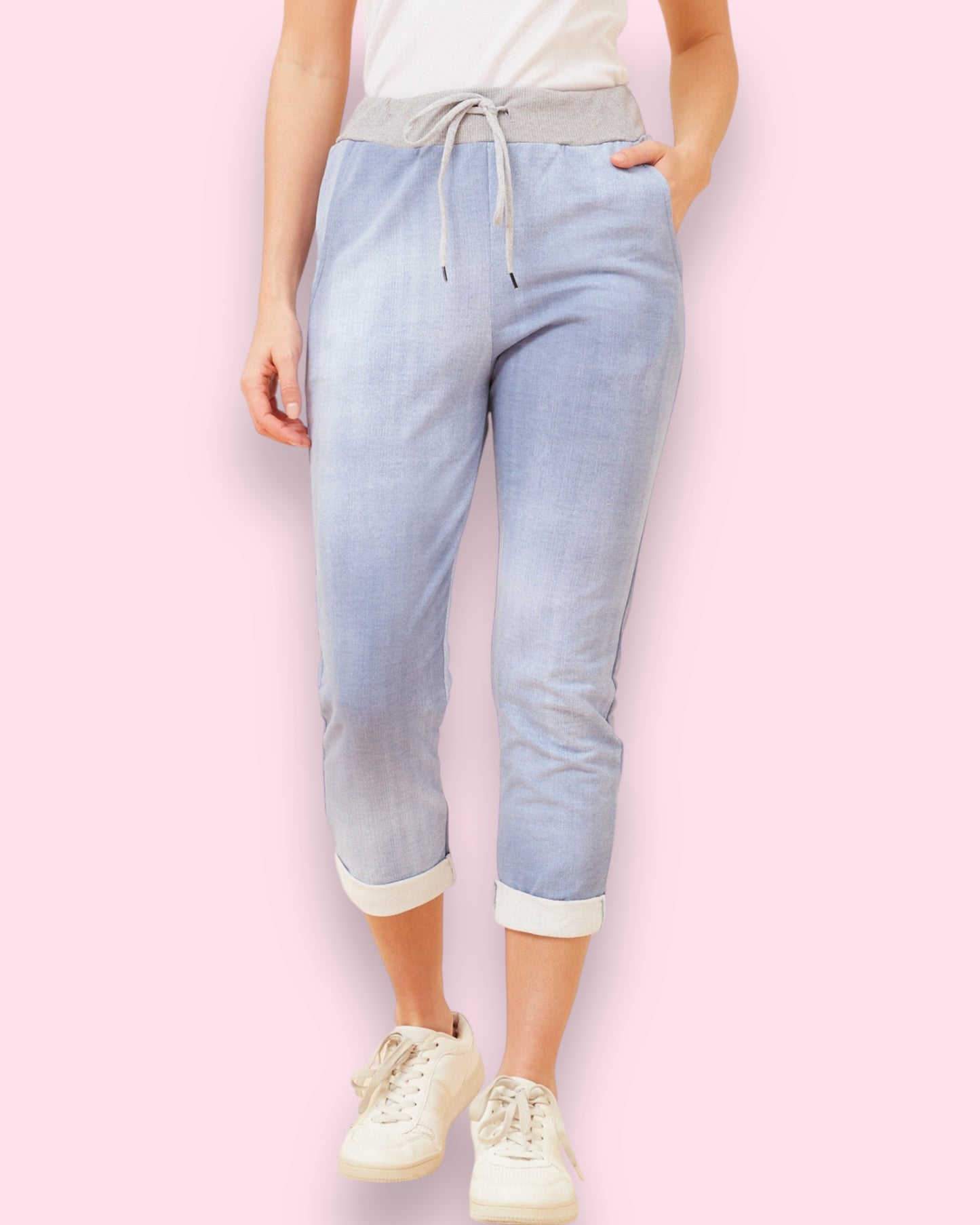 Jazzy 7/8 Pants - Light Denim