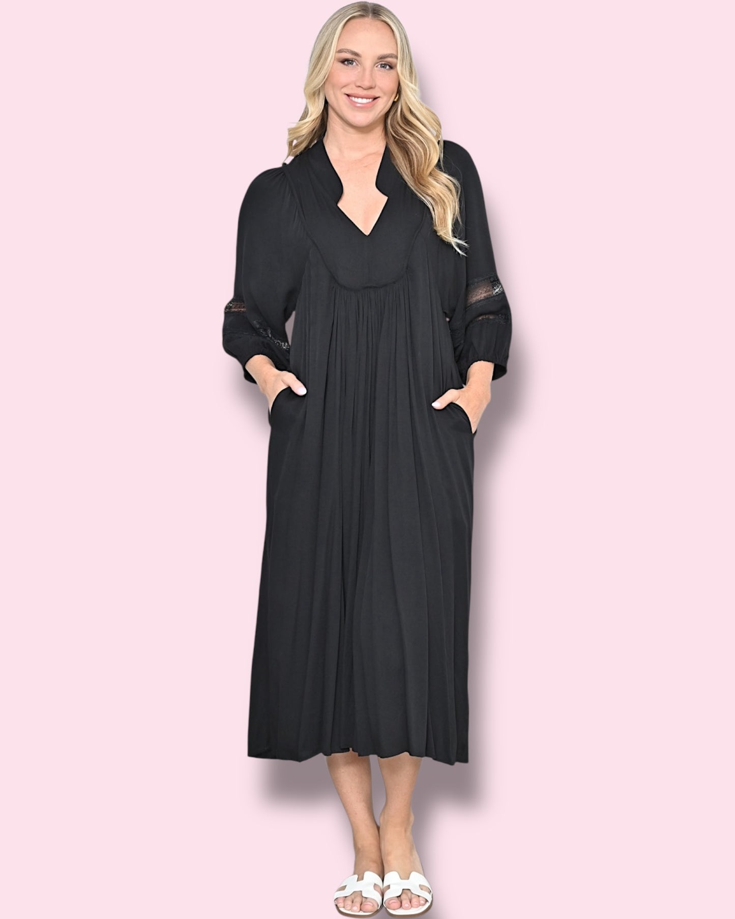 Kristy Plain Maxi - Black