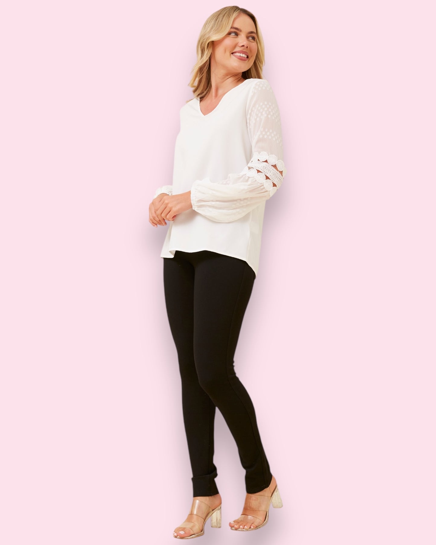 Faith Lantern Sleeve Top
