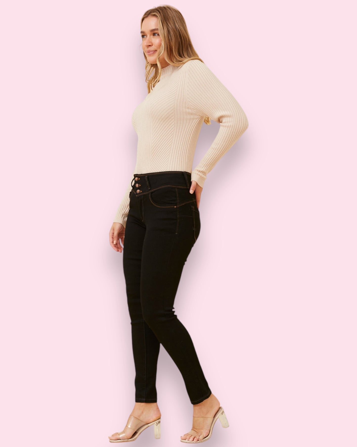 Nikki Denim Pants - Black