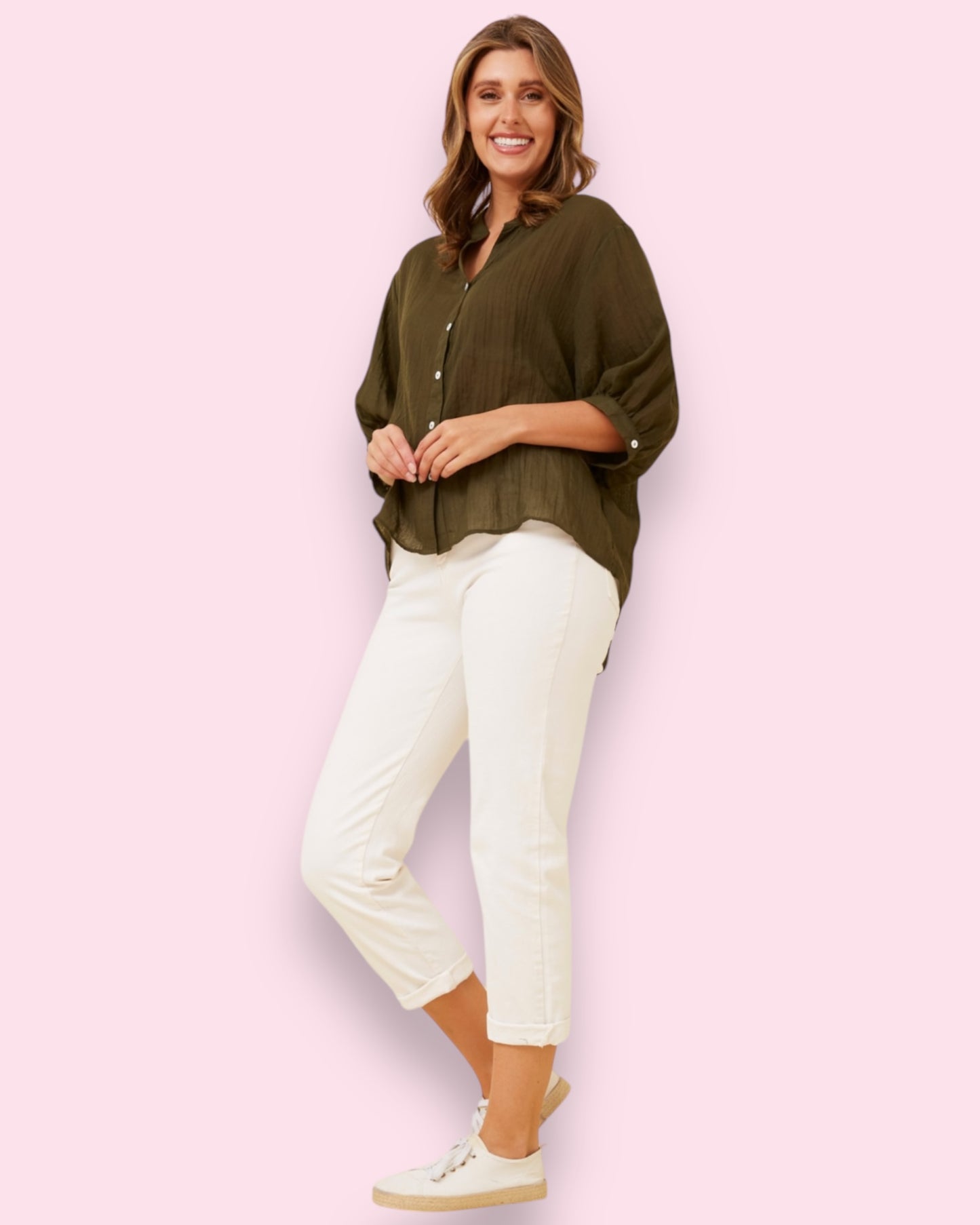 Mia Shirt - Khaki