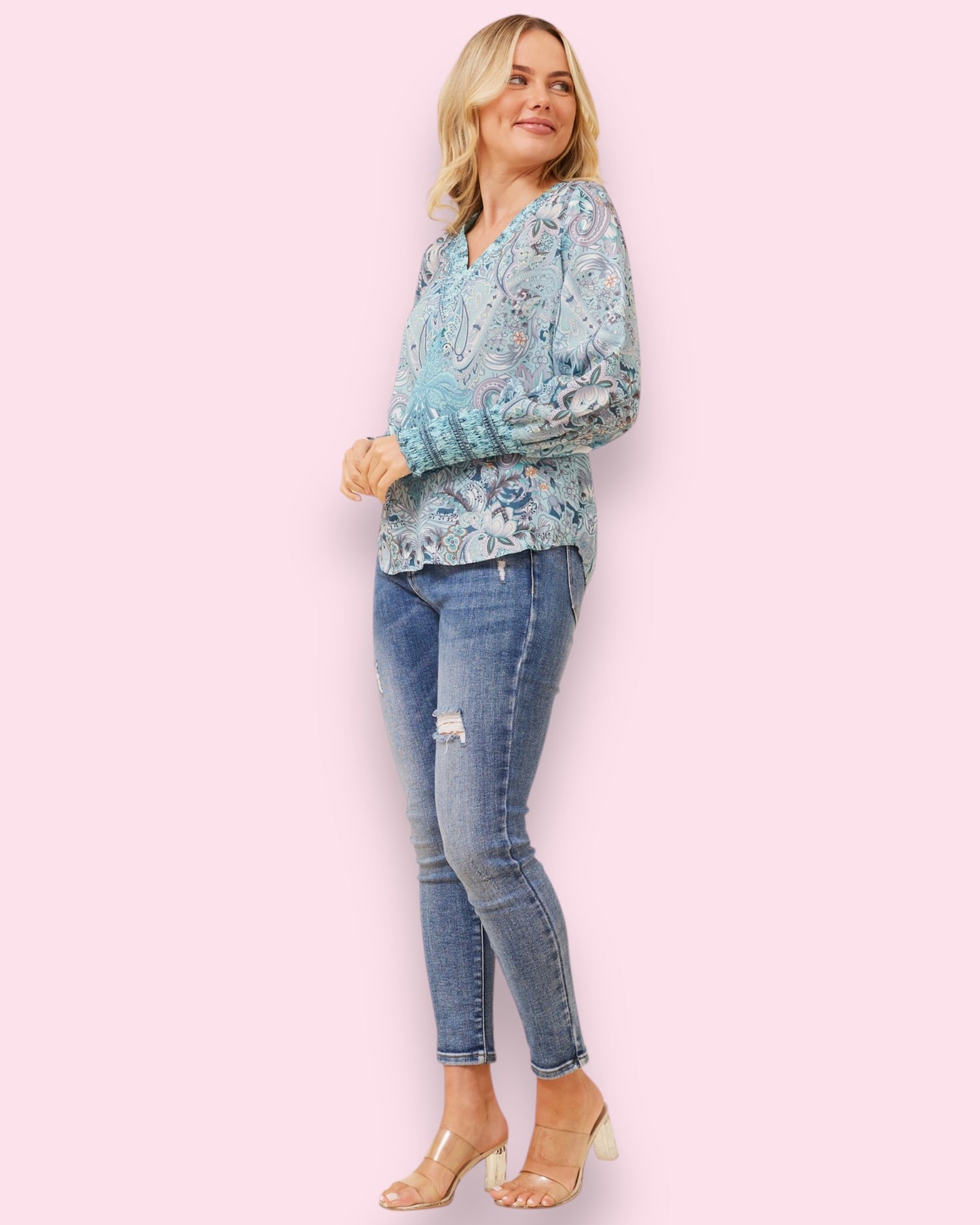Claudia Printed Blouse