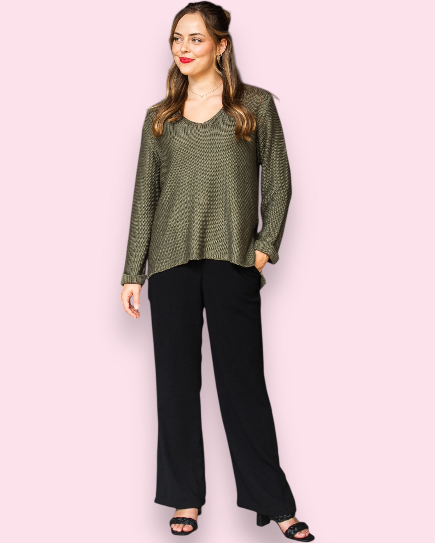 Maddie Knit - Khaki