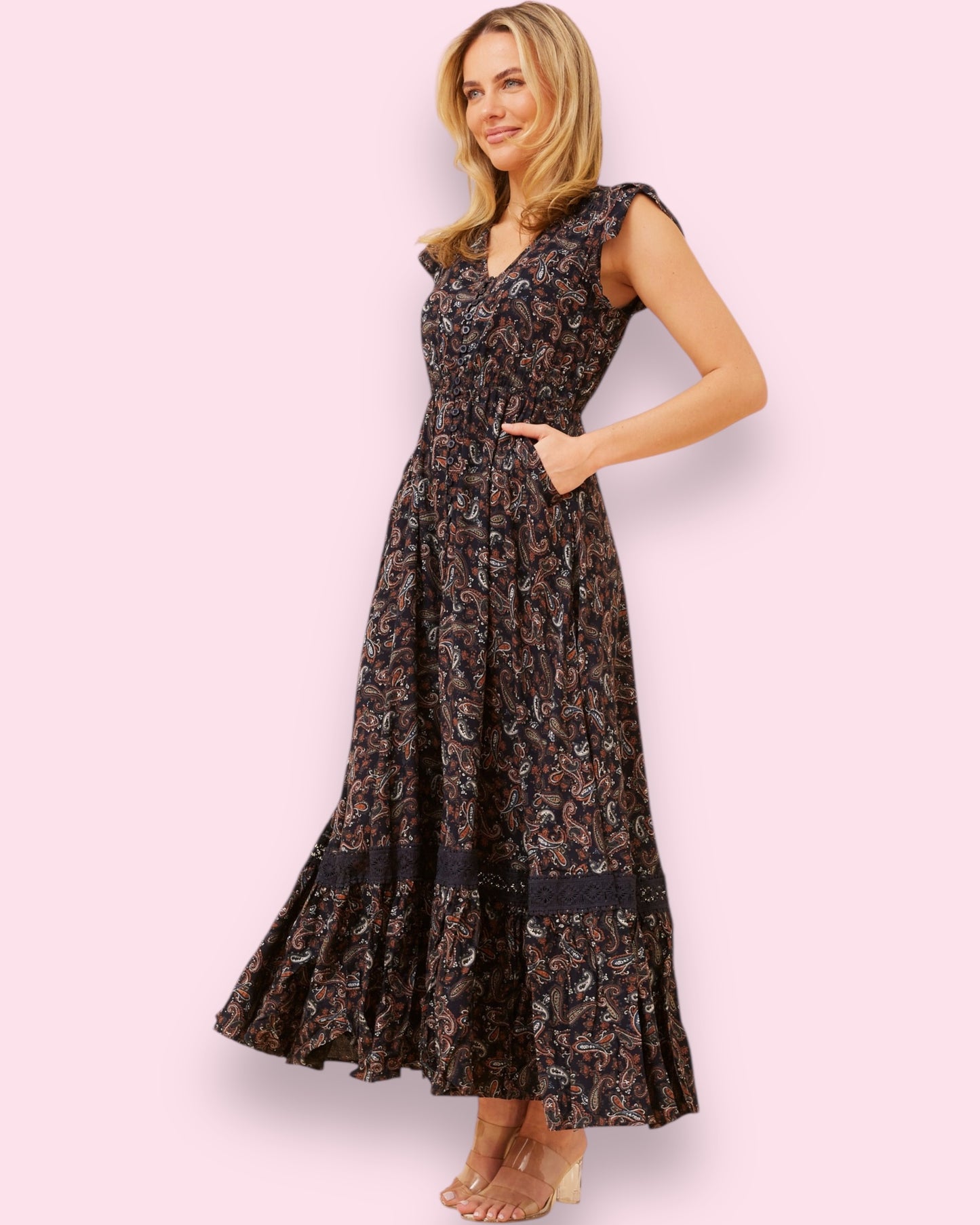 Cleo Maxi - Paisley Print