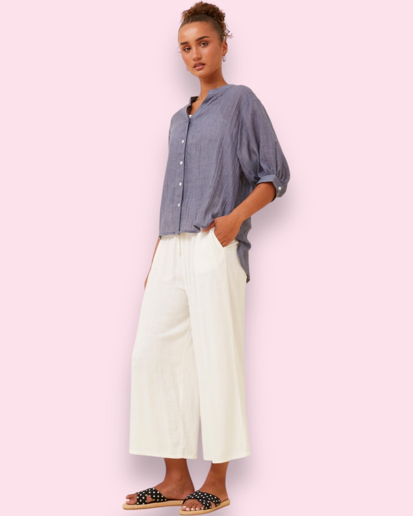 Mia Shirt - Blue Jean