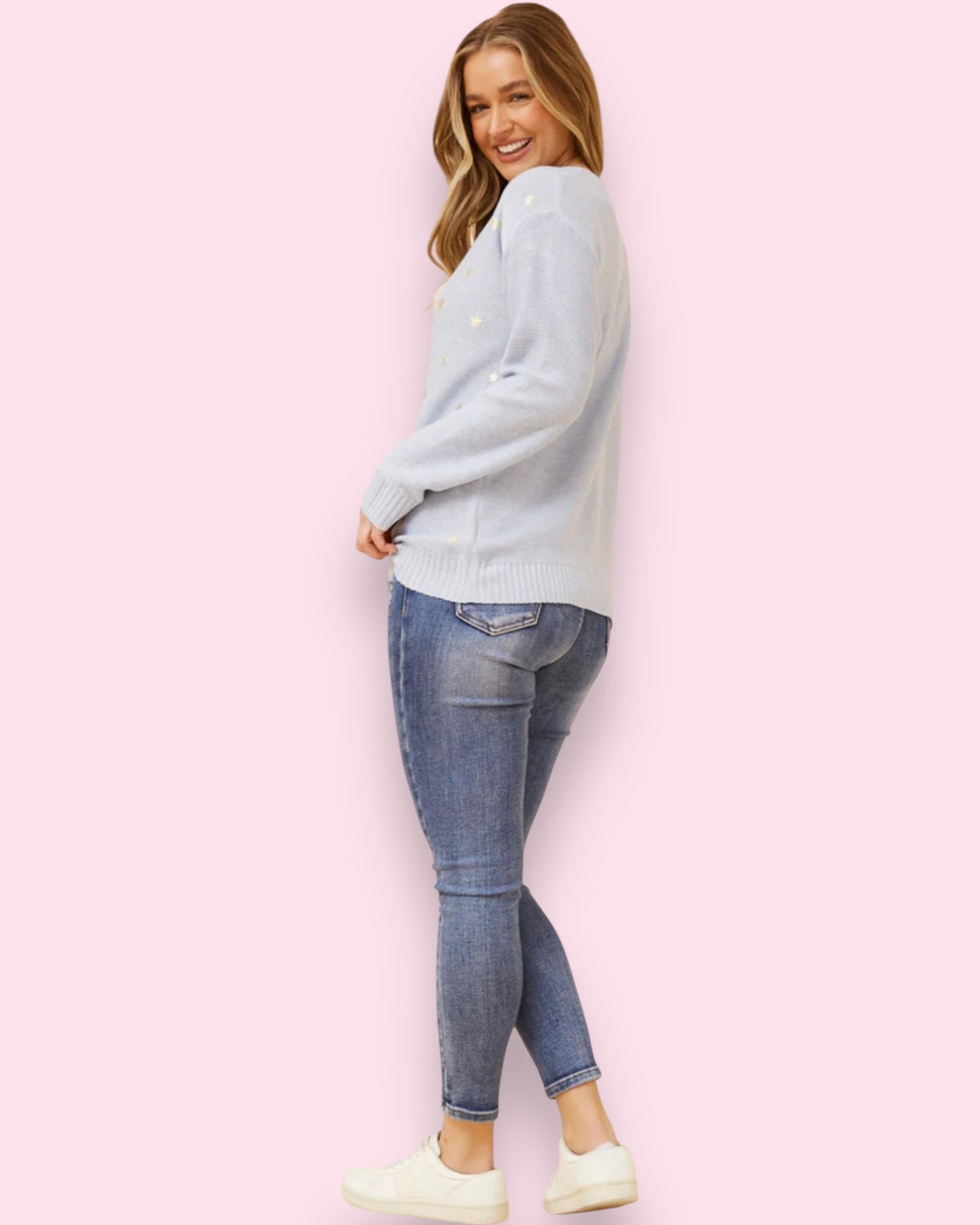 Luna Knit Jumper - Blue