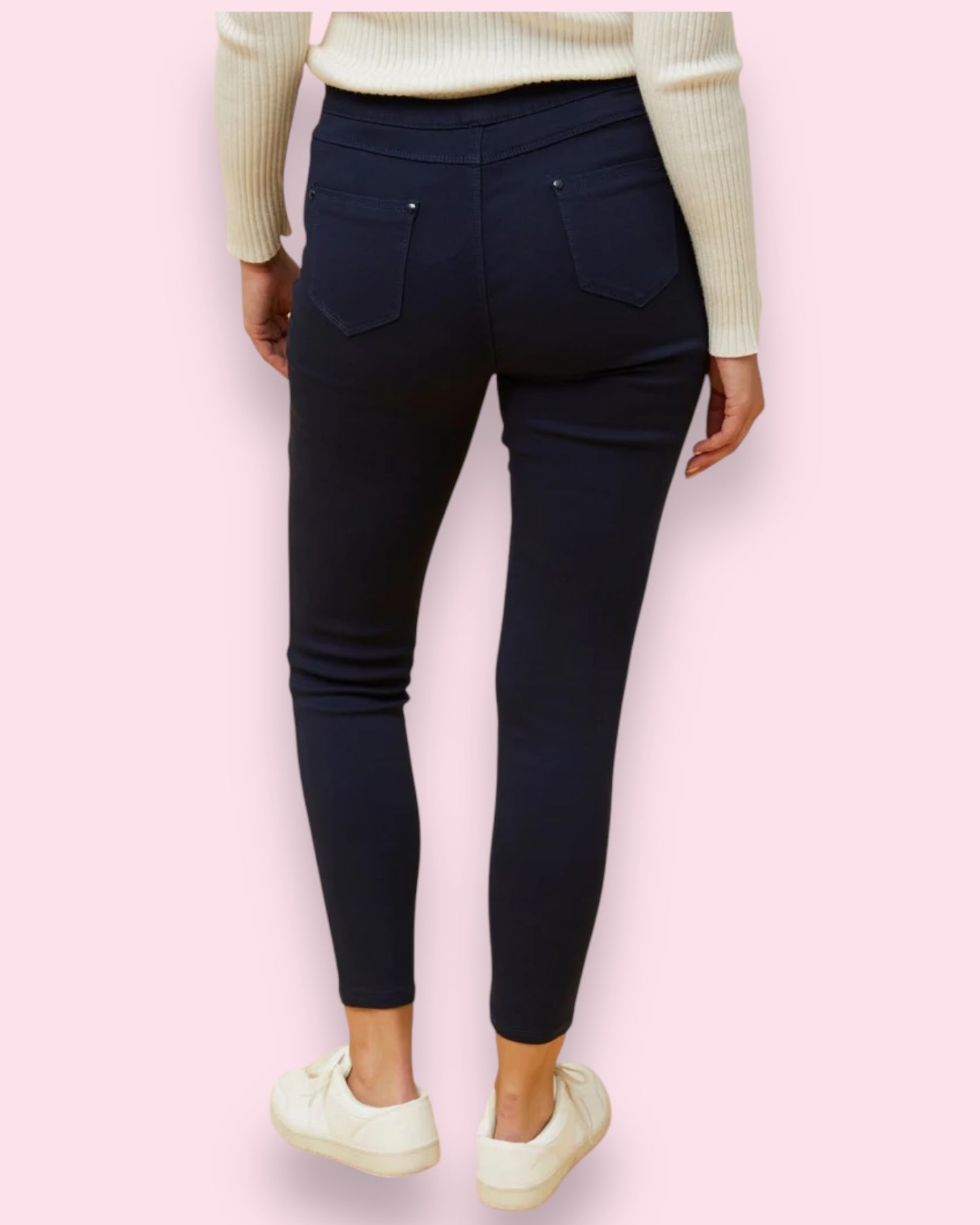 Sasha Denim Pants - Navy