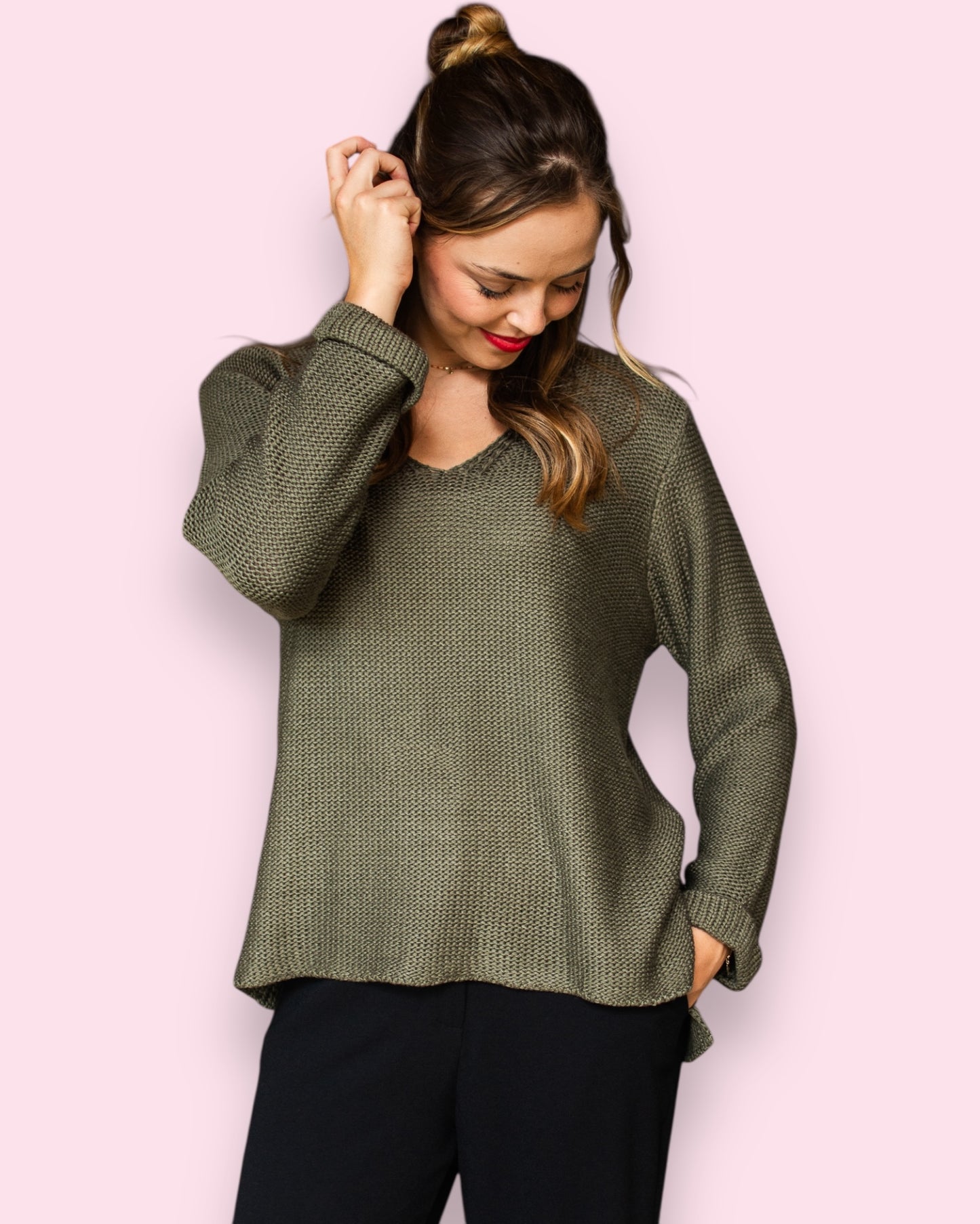 Maddie Knit - Khaki