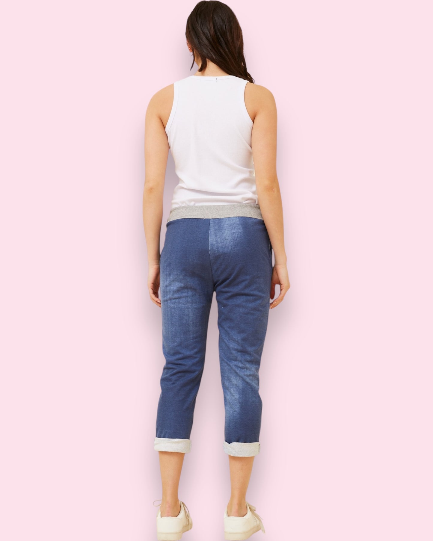 Jazzy 7/8 Pants - Plain Denim